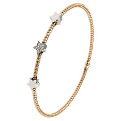 Antora Tubogas Bracciale con diamanti in oro rosa 18 carati Juste Un Clou