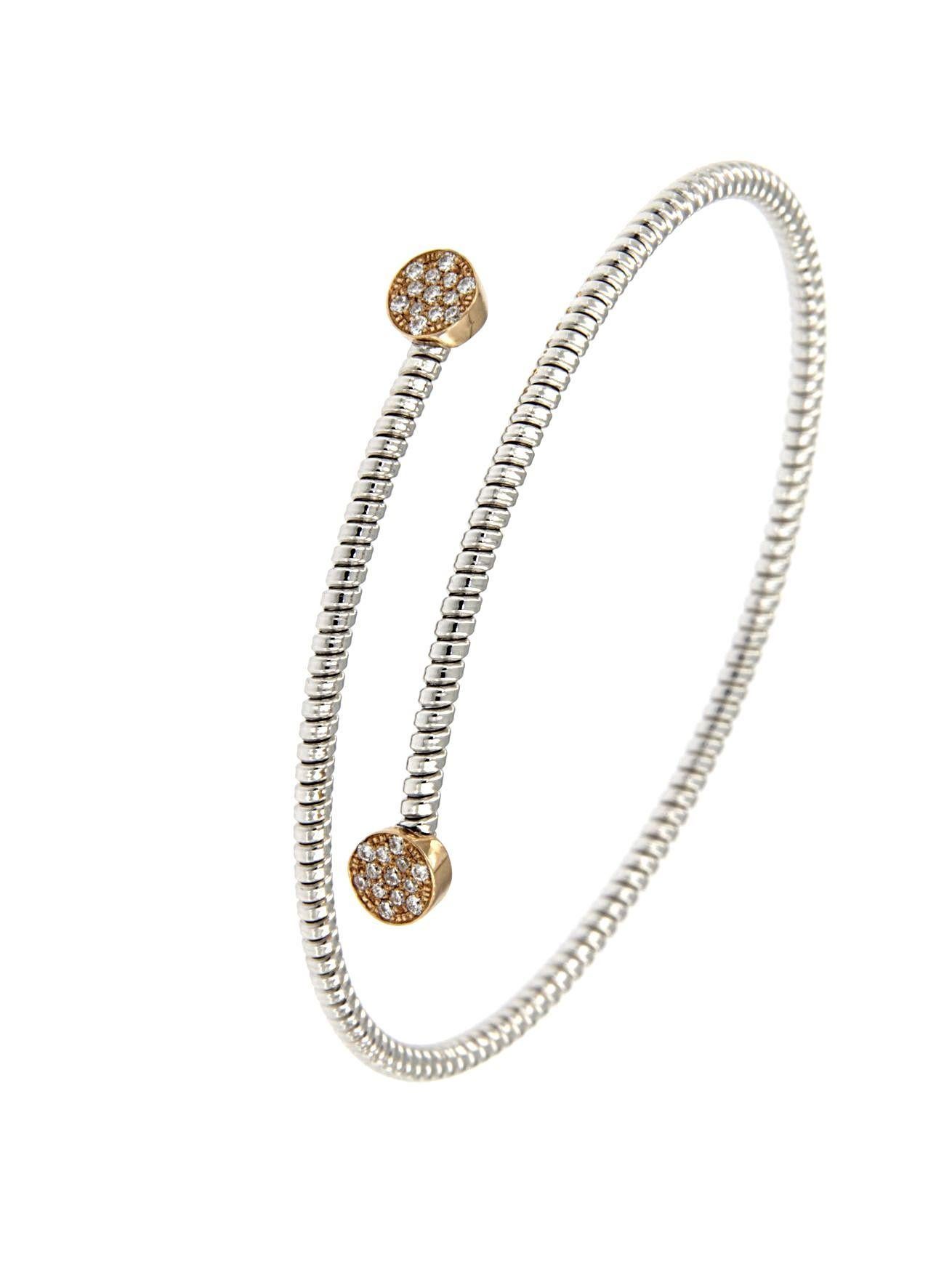 Antora Tubogas Bracciale con diamanti in oro bianco 18 carati Juste Un Clou in vendita 6