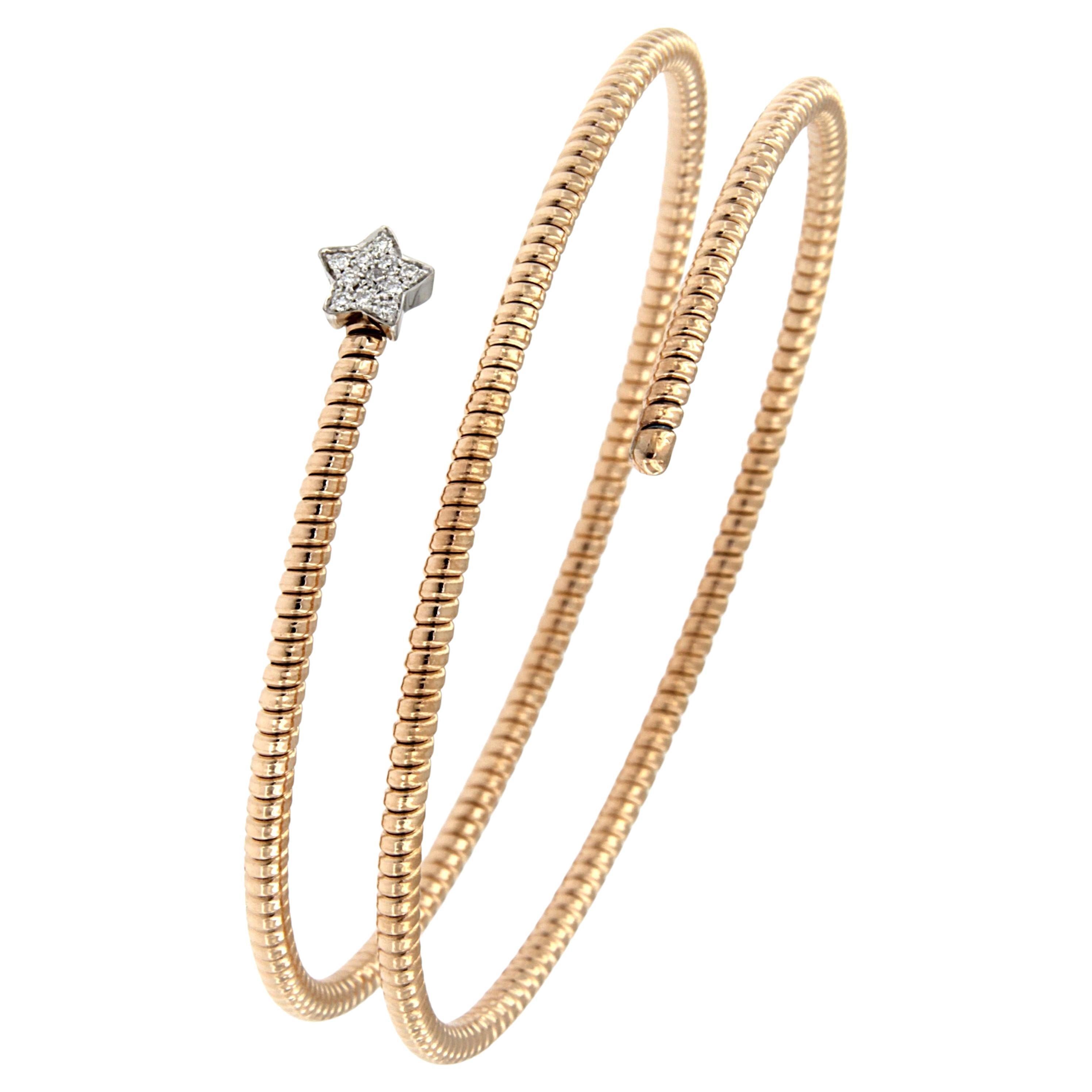 Antora Tubogas 18k White Gold Juste Un Clou Diamond Cuff Bracelet en venta 11