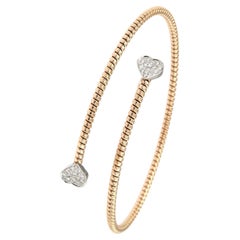 Antora Tubogas Bracciale con diamanti in oro bianco 18 carati Juste Un Clou