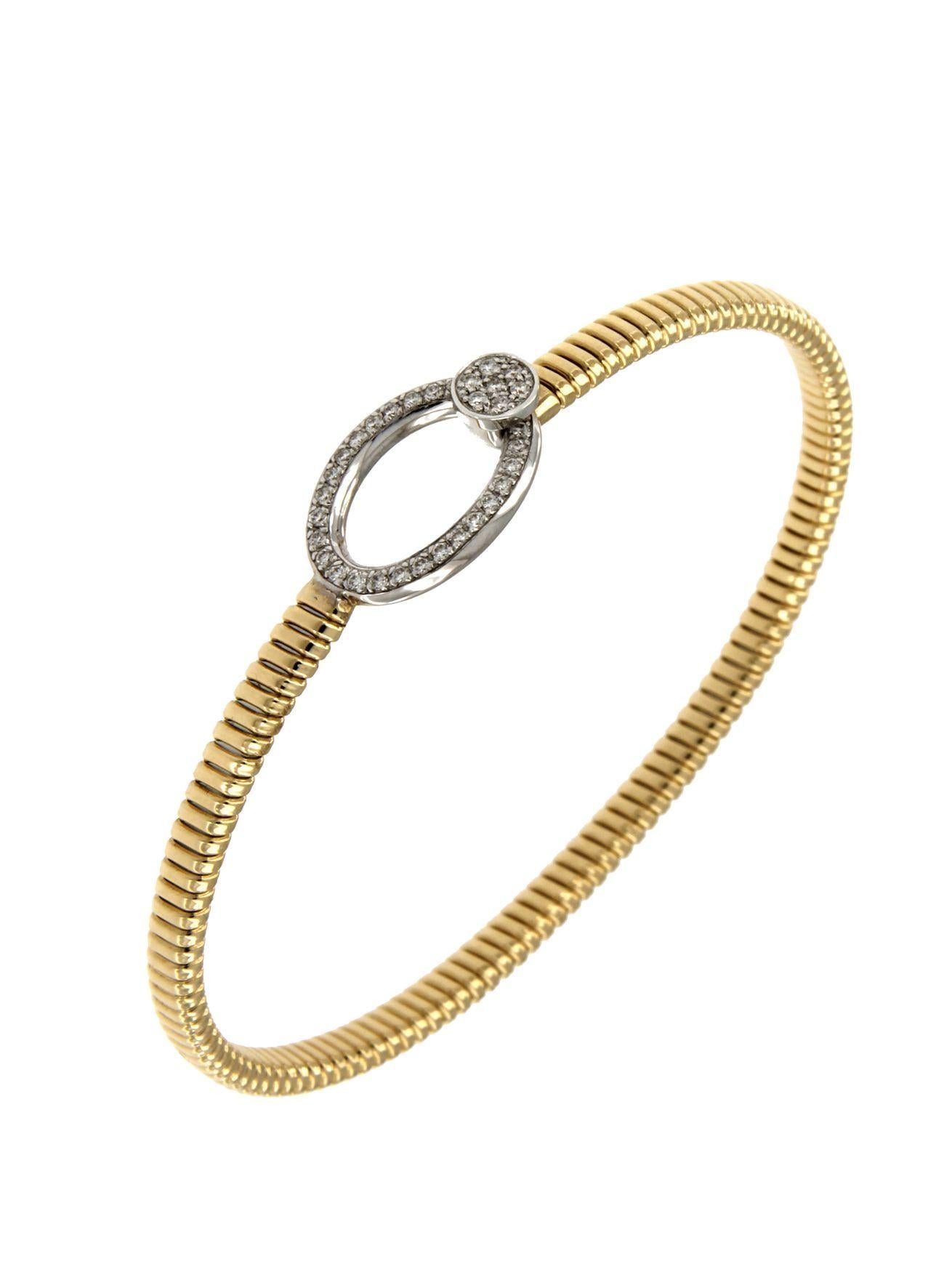 Antora Tubogas Bracciale con diamanti in oro bianco 18 carati Juste Un Clou in vendita 14
