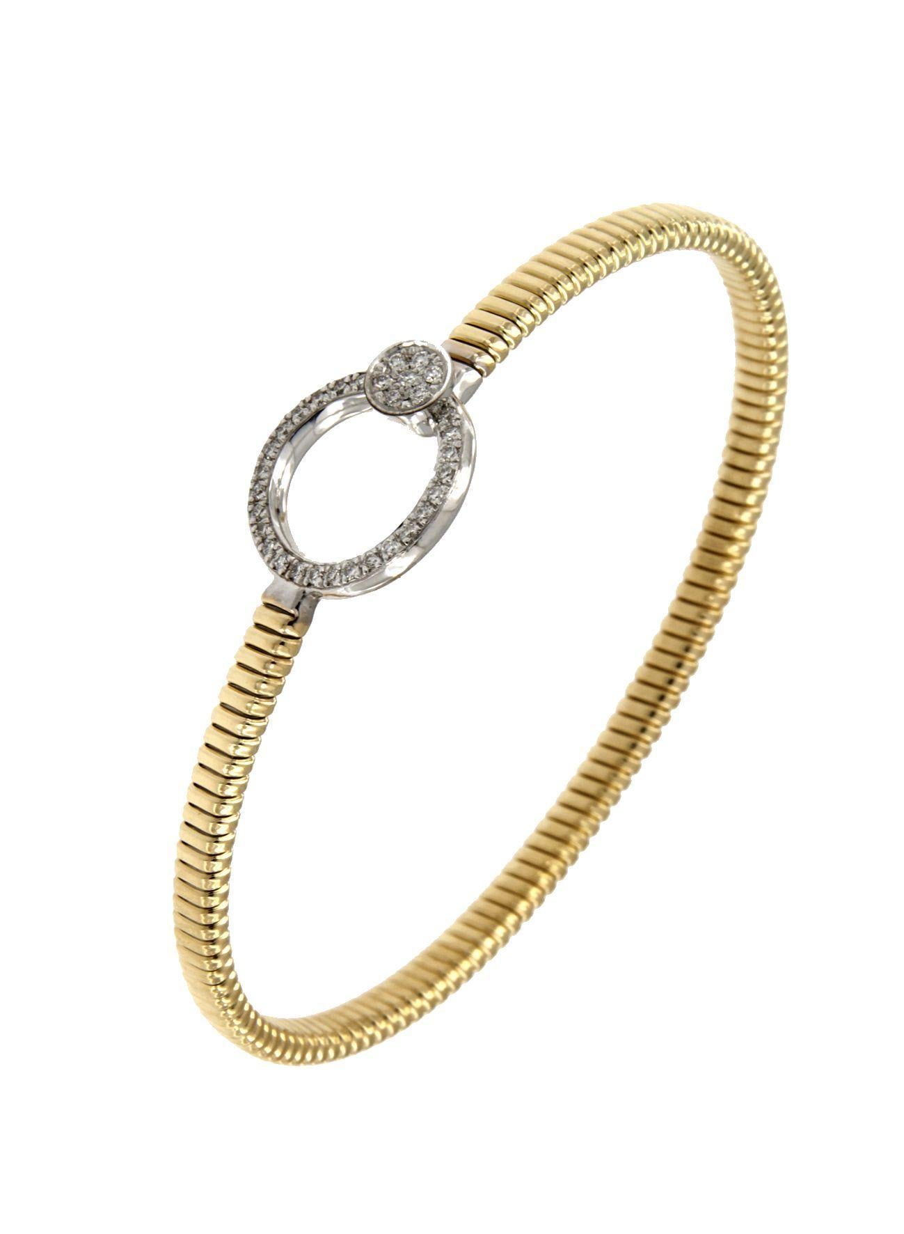 Antora Tubogas Bracciale con diamanti in oro bianco 18 carati Juste Un Clou in vendita 14