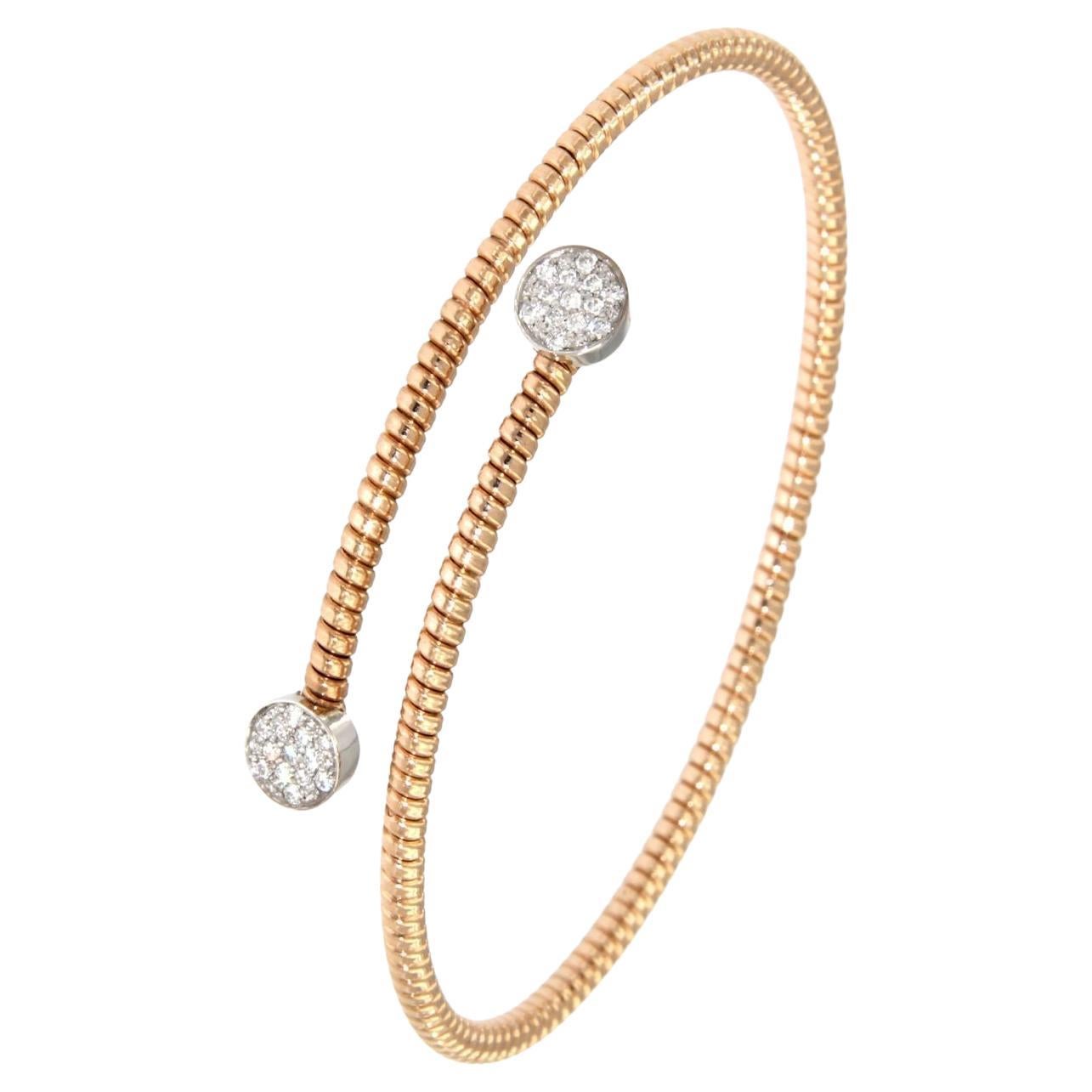 Antora Tubogas Bracciale con diamanti in oro bianco 18 carati Juste Un Clou in vendita 3