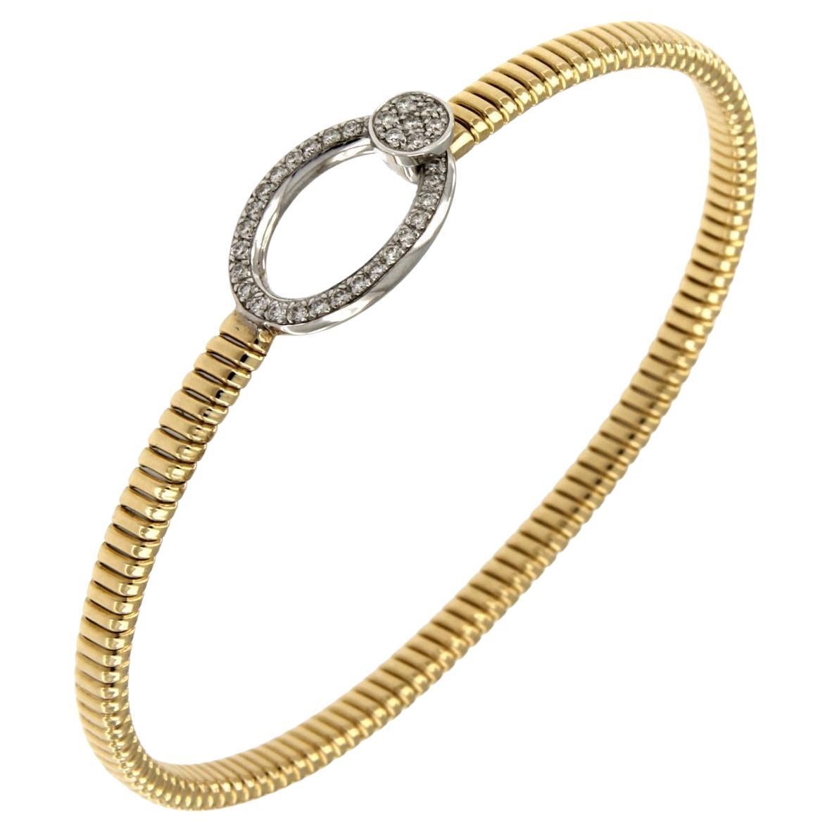 Antora Tubogas Bracciale con diamanti in oro bianco 18 carati Juste Un Clou in vendita 3