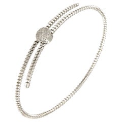 Antora Tubogas Bracelet manchette en or blanc 18k Juste Un Clou Diamant