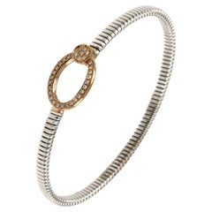Antora Tubogas Bracciale con diamanti in oro bianco 18 carati Juste Un Clou