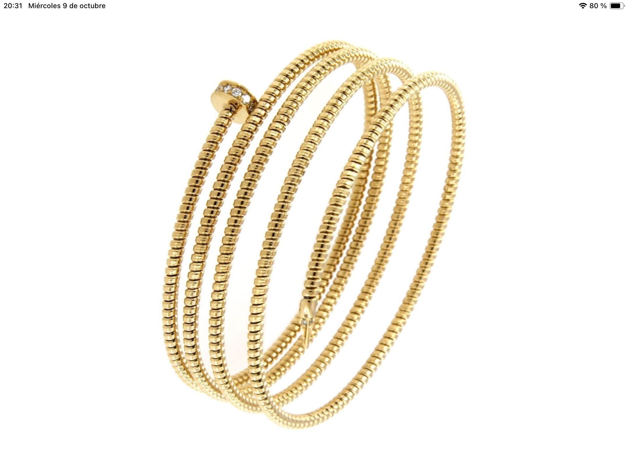 Antora Tubogas Armband aus 18k Gelbgold und Pavée-Diamanten 0,15 ct

Gewicht 18,20 Gramm

Erhältlich in den drei Farben Gold, Gelb, Weiß und Rosé. Diese Auflistung gilt für die  gelb  Option. 


Verfügbarkeit anfragen, wenn vorrätig 5 Tage