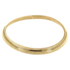 Antora Tubogas  Collana chocker in oro giallo 18k
