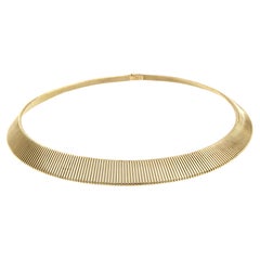 Antora Tubogas  18k yellow Gold chocker Necklace