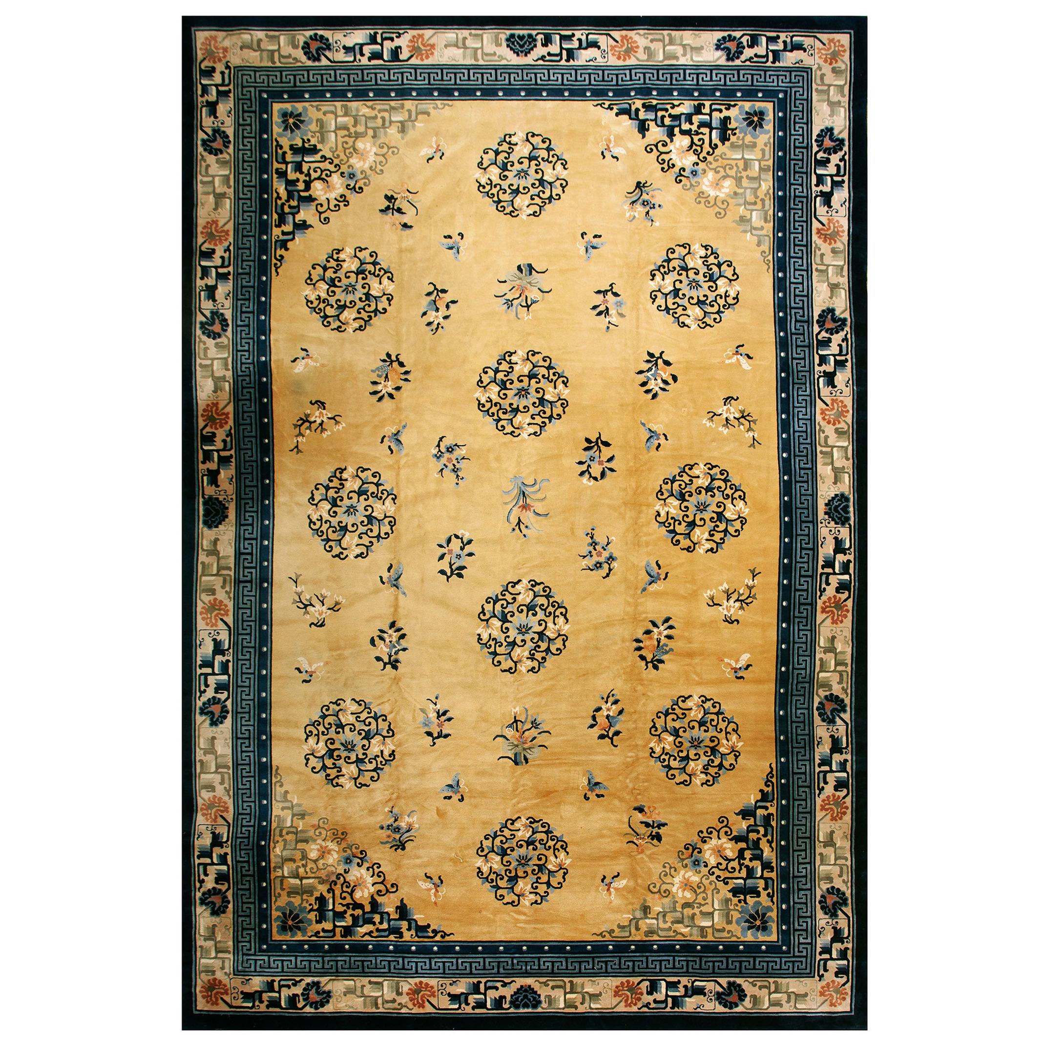 Antque Chinese Peking Rug 12' 4" x 18'. 2"  For Sale