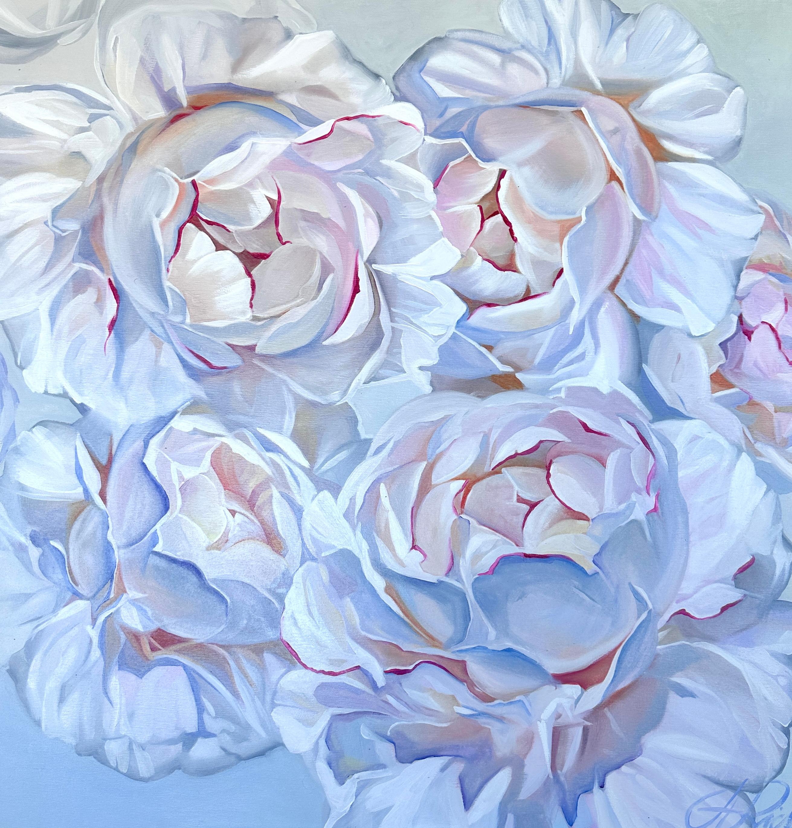 The Essence of Harmony - original realism floral oil painting - contemporary art - Art by Antra Richards
