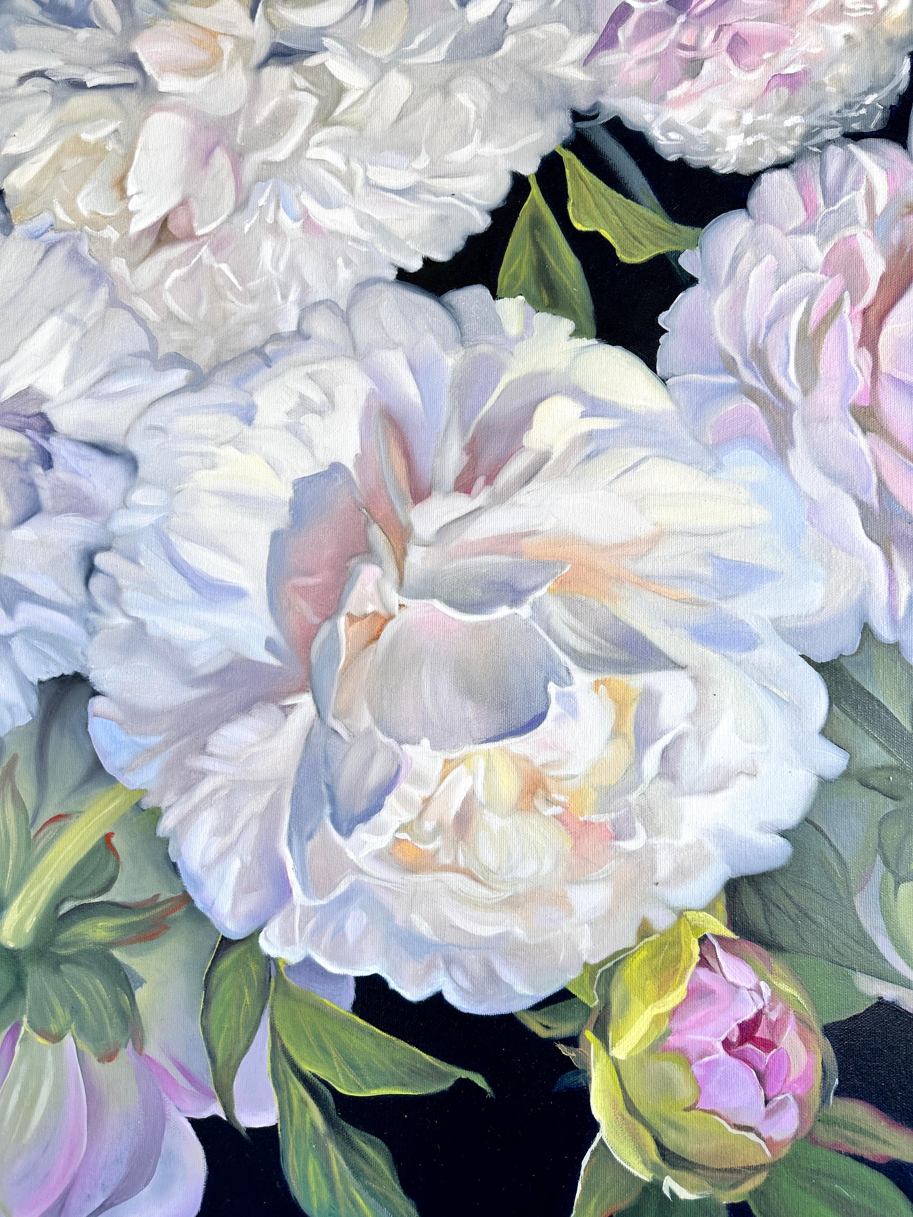 The Light of Love - original realism floral oil painting - contemporary art For Sale 2