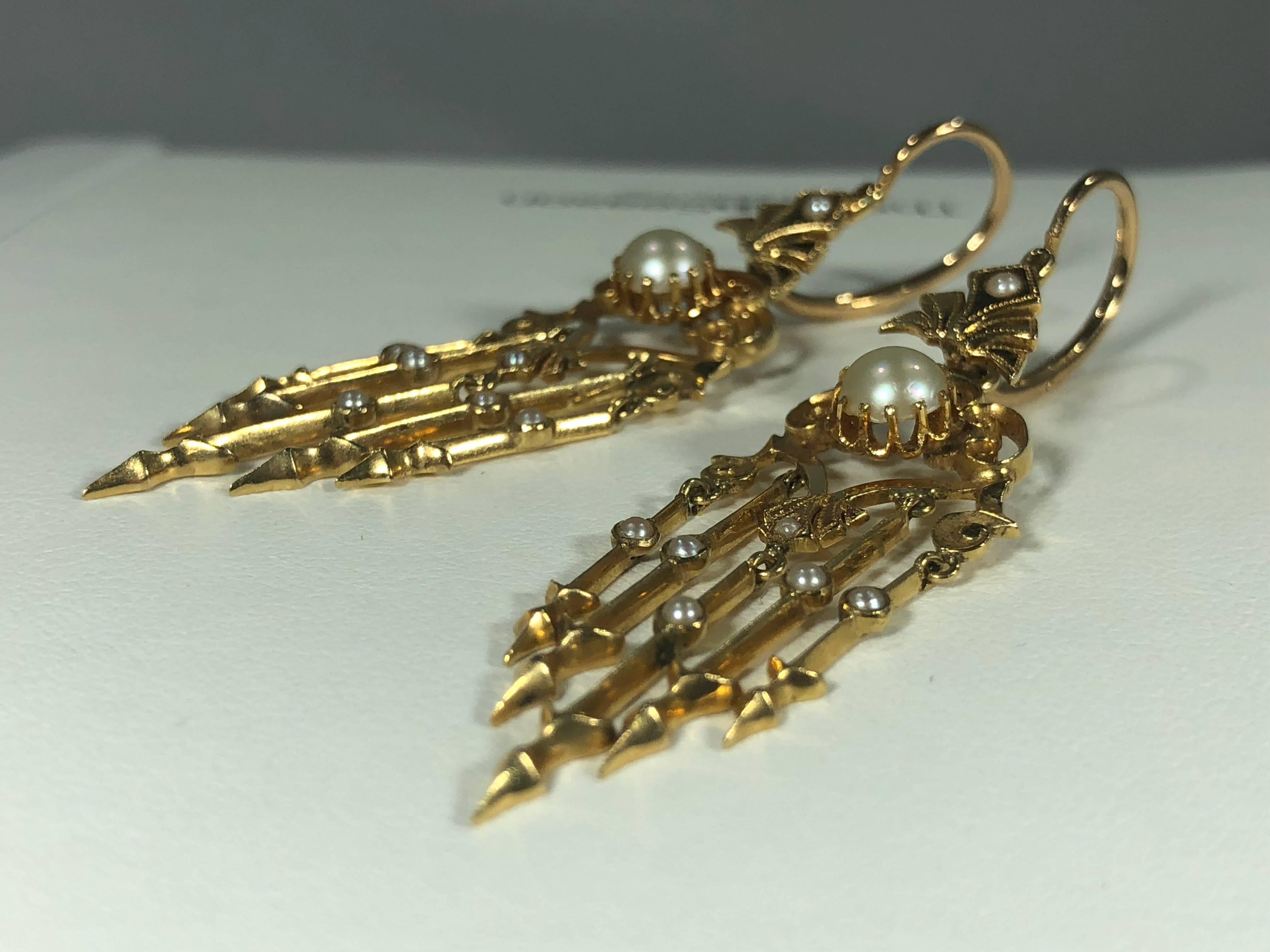 victorian chandelier earrings