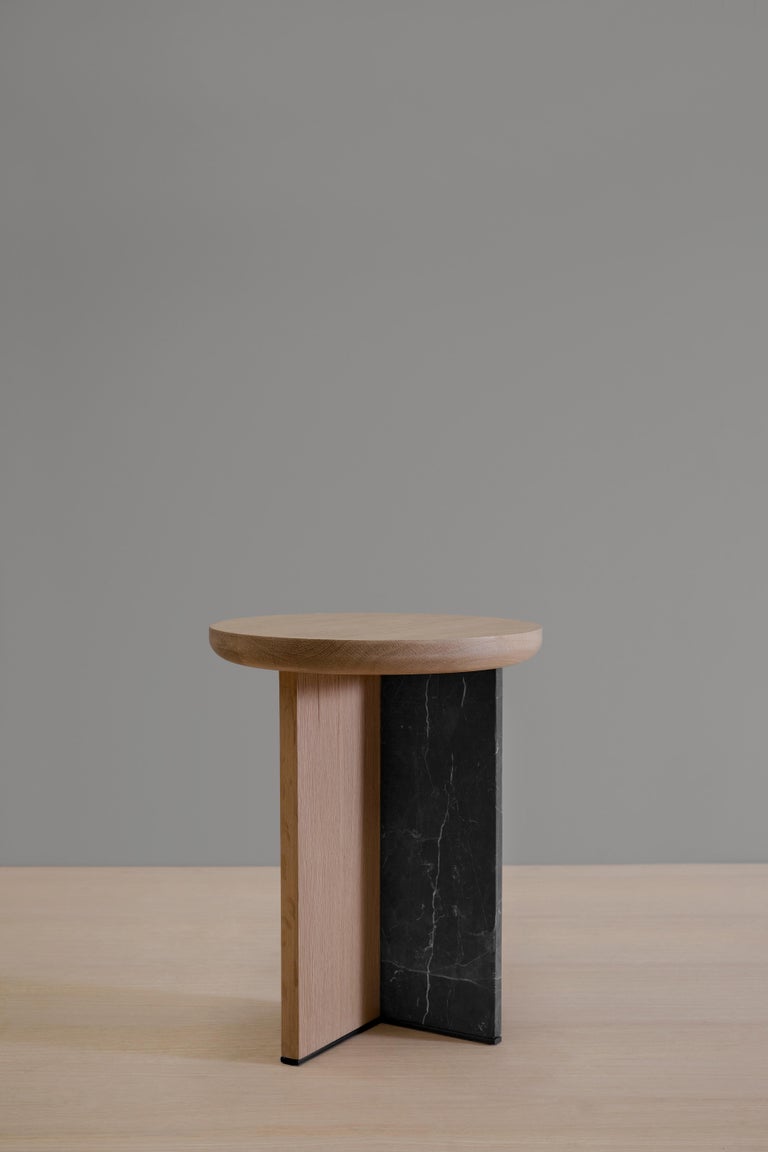 Antropología 04, Sculptural Stool, Side Table Made of Solid Oak Wood ...
