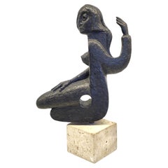 Antropomorphic bronze sculpture, 1950s, 1960s, France