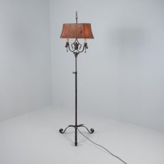 Verstellbare schmiedeeiserne Stehlampe Antti Hakkarainen Modell 816,  1930s
