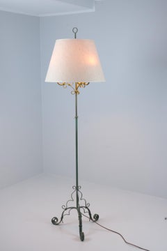 Antti Hakkarainen Floor Lamp in Wrought Iron, Model 60328 for Idman 1950s