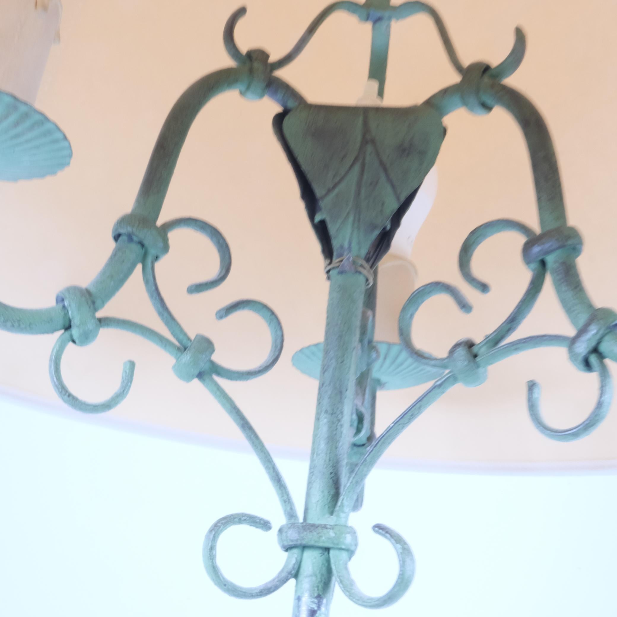 Lampada da terra in ferro battuto di Antti Hakkarainen, modello 60328 per Idman, anni '50 in vendita 1