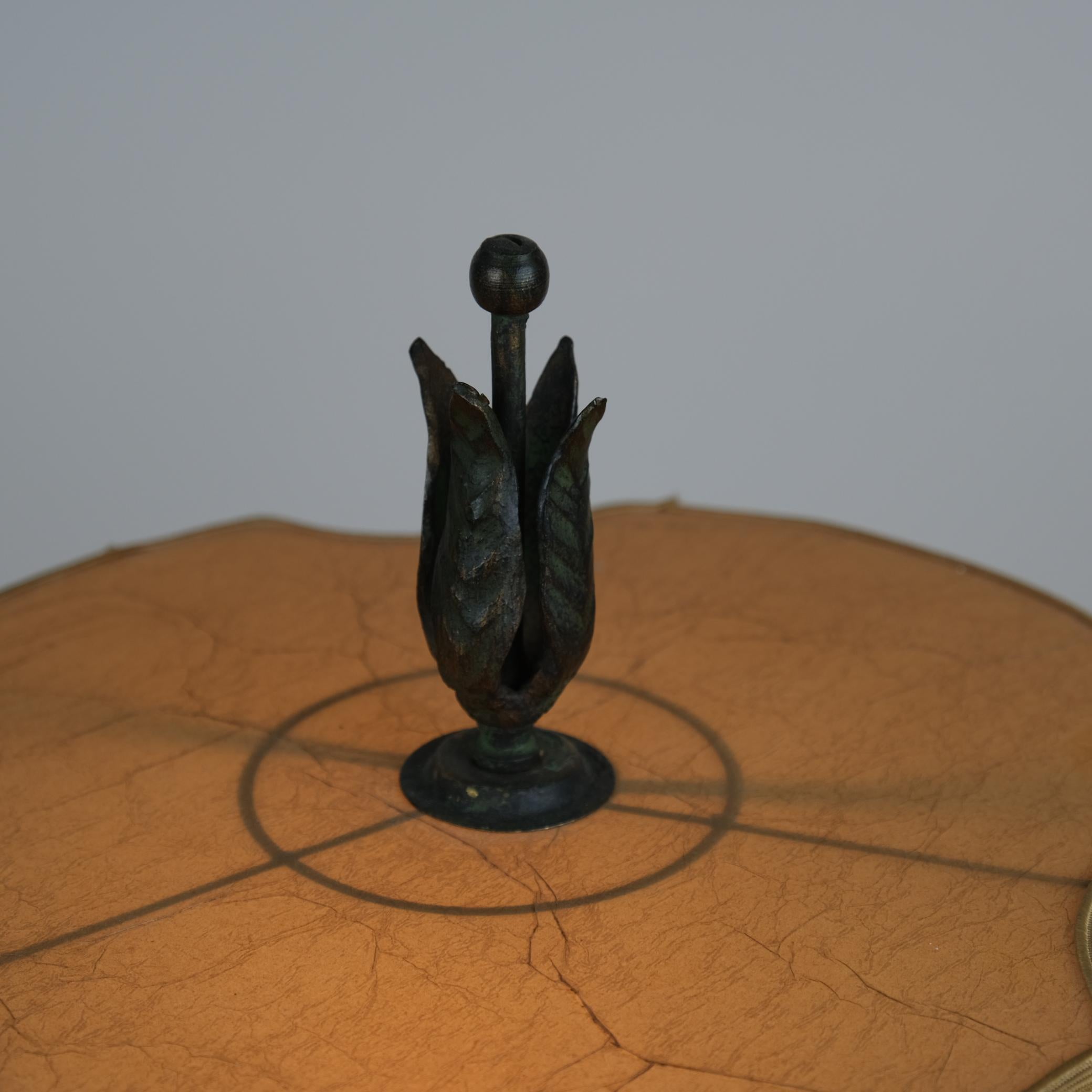Antti Hakkarainen Table Lamp, Ceramic & Iron, Taidetakamo A. Hakkarainen 1930s In Good Condition For Sale In Helsinki, FI