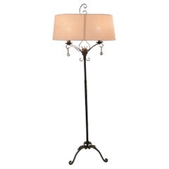 Lampadaire en fer forgé Antti Hakkarainen, milieu du 20e siècle
