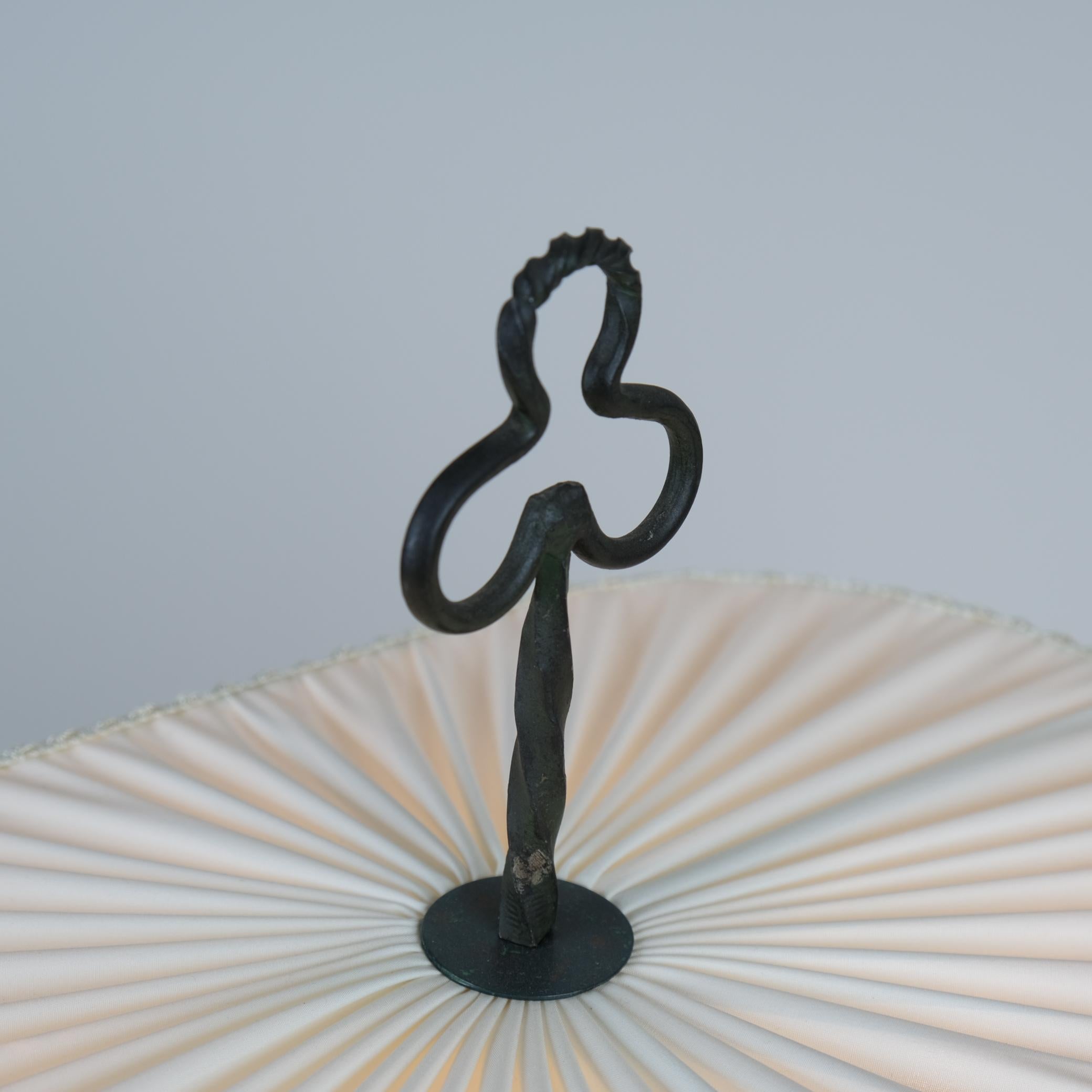 Mid-20th Century Antti Hakkarainen Wrought Iron Table Lamp 789, Taidetakamo A. Hakkarainen 1930s For Sale
