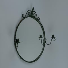 Antti Hakkarainen Schmiedeeiserner Wandspiegel, Taidetakomo Hakkarainen 1930er Jahre