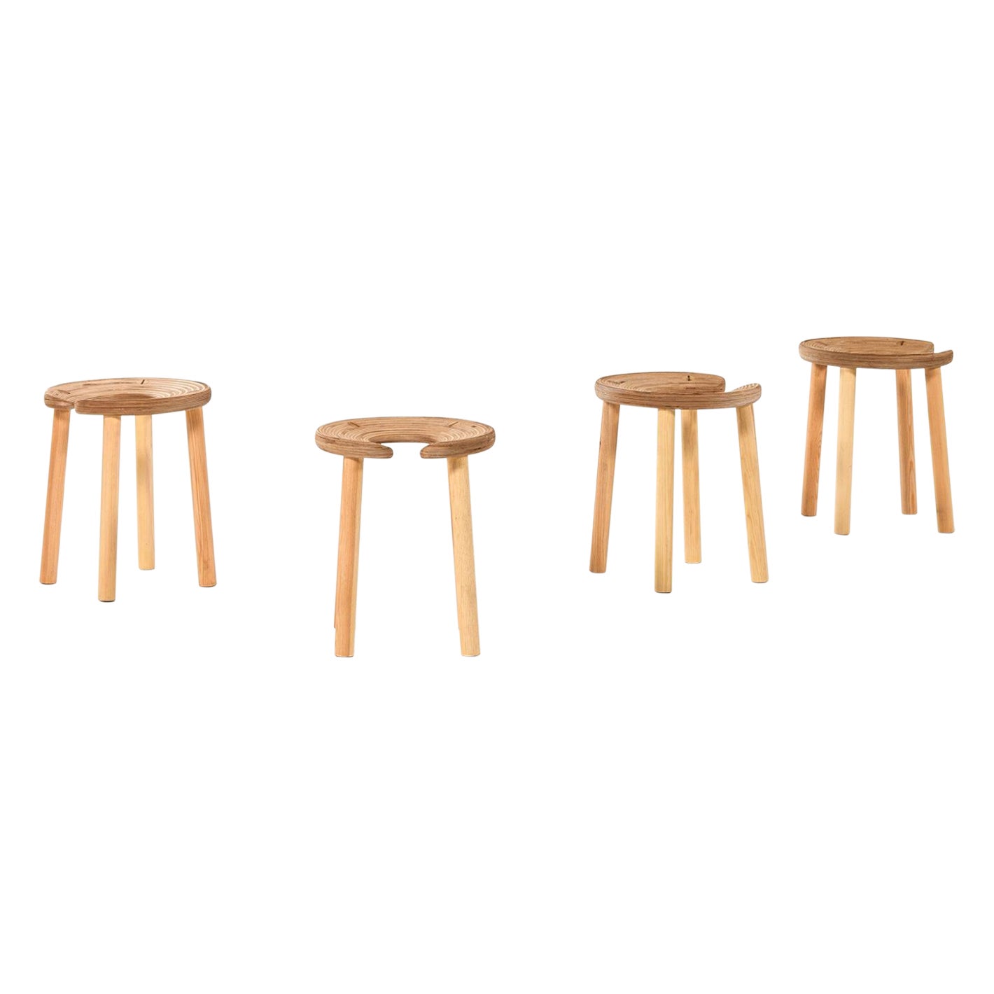 Antti Nurmesniemi 'Sauna' Stools Produced in Finland For Sale