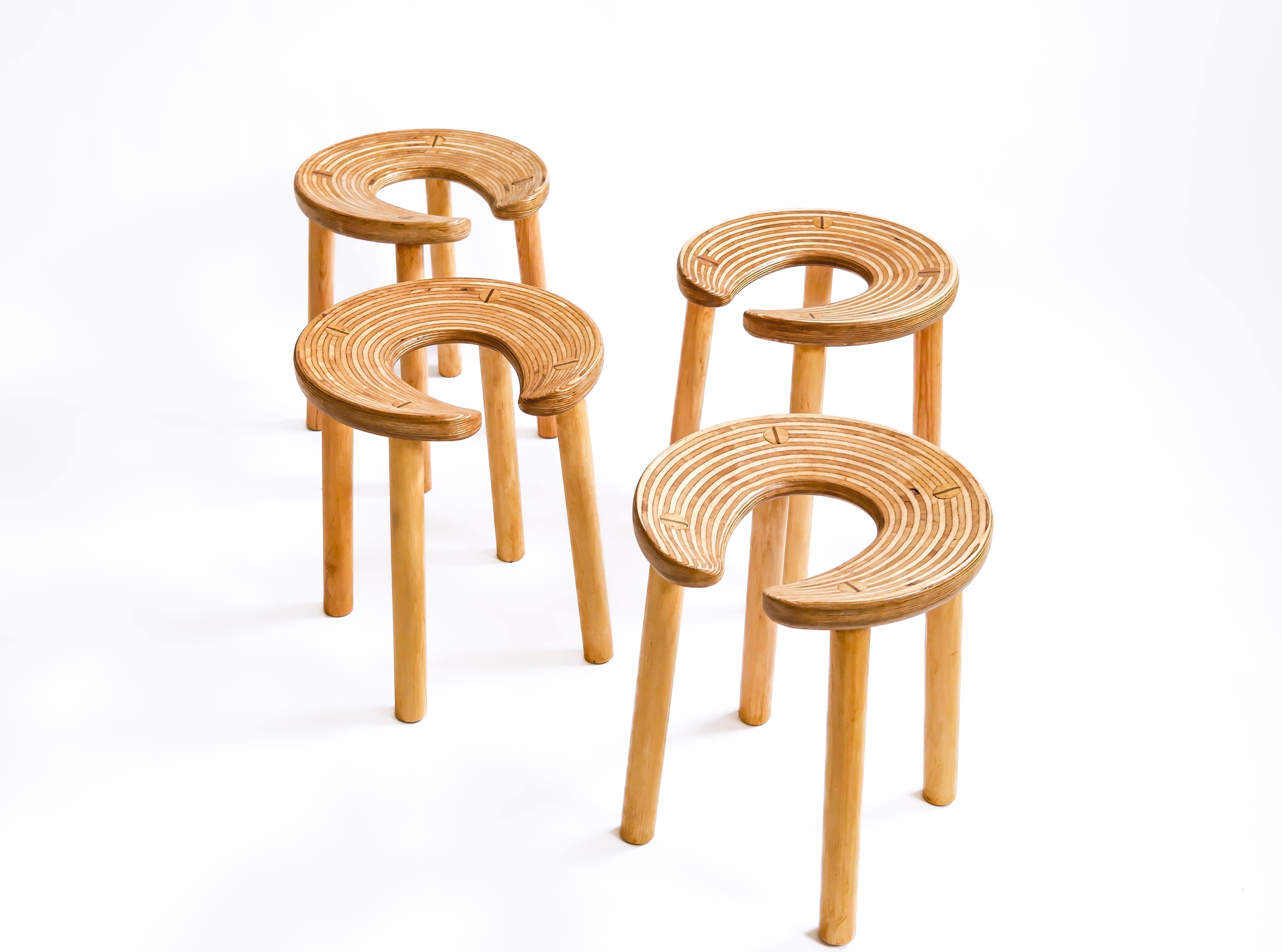Antti Nurmesniemi, set of four Sauna dtools, designed for the Palace Hotel, 1970 Escandinavo moderno en venta