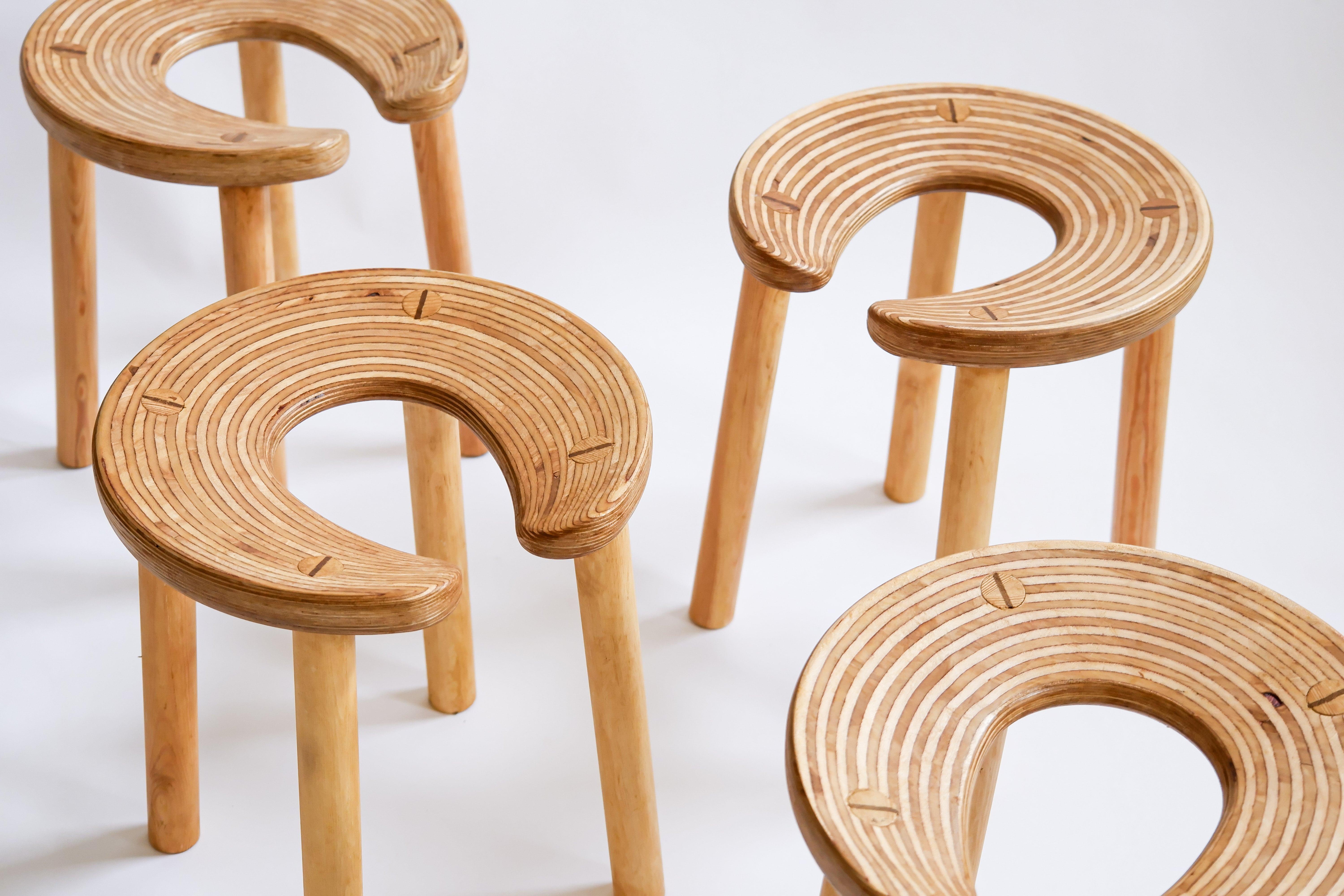 Antti Nurmesniemi, set of four Sauna dtools, designed for the Palace Hotel, 1970 Finlandés en venta