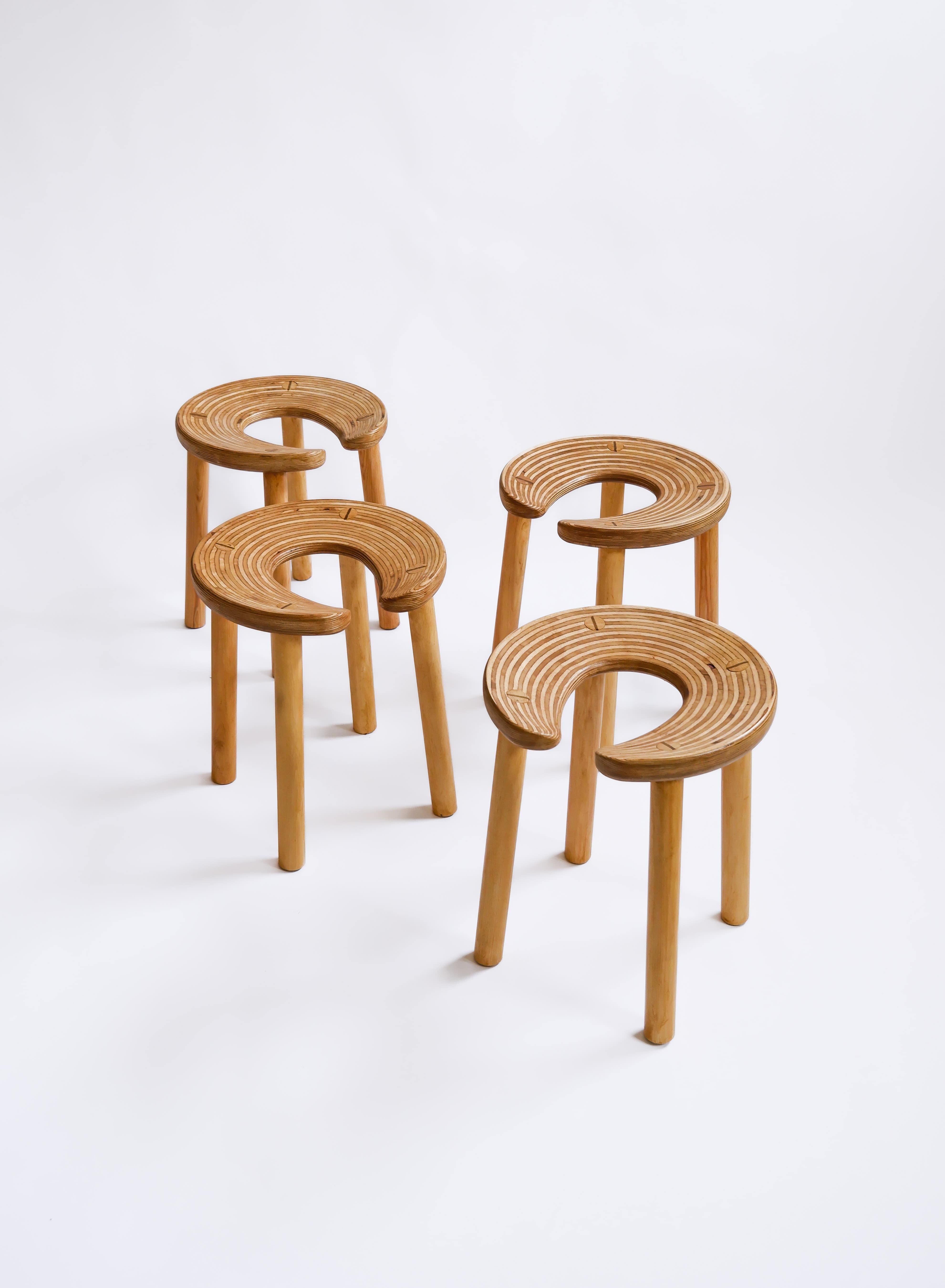 Antti Nurmesniemi, set of four Sauna dtools, designed for the Palace Hotel, 1970 finales del siglo XX en venta