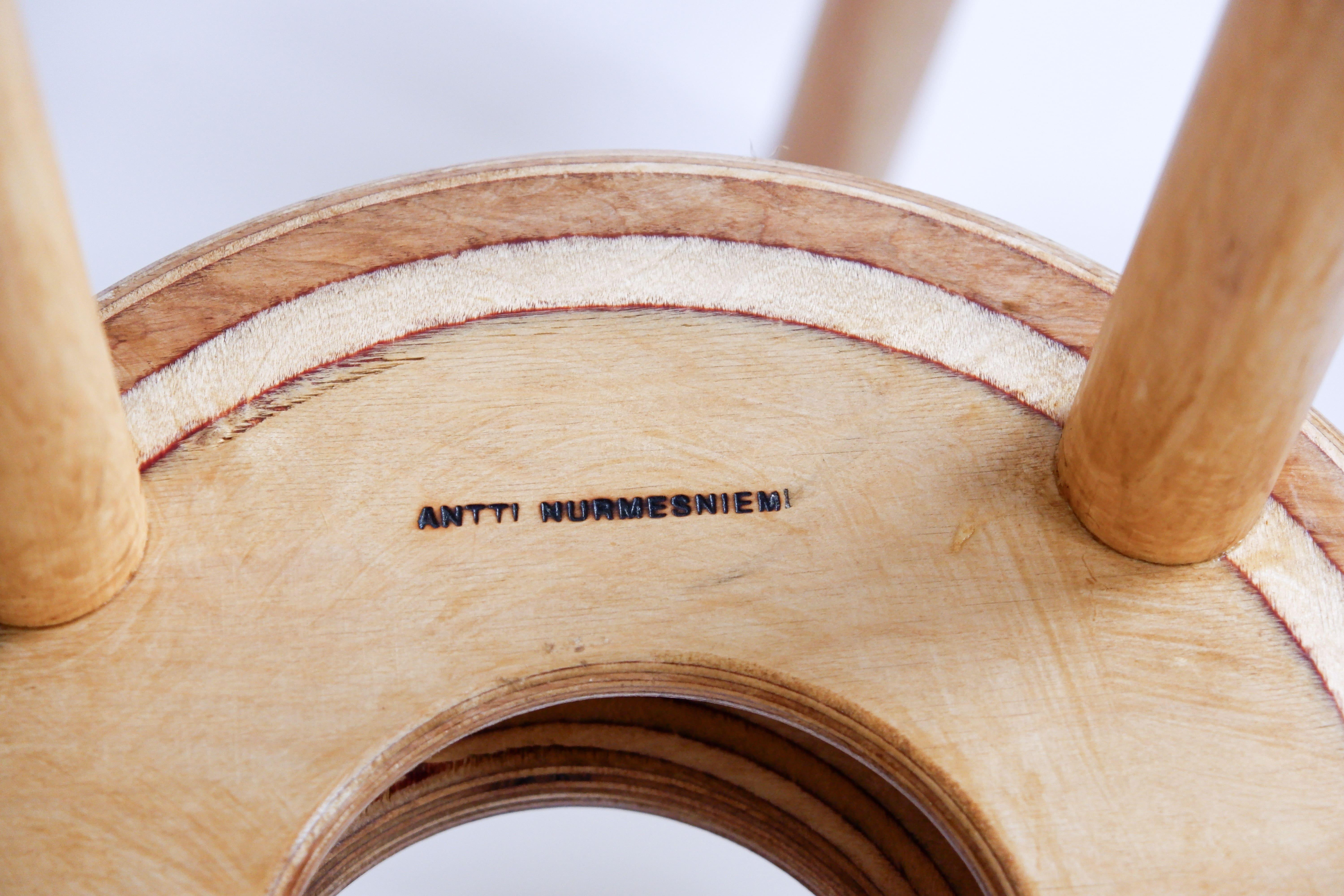 Antti Nurmesniemi, set of four Sauna dtools, designed for the Palace Hotel, 1970 Abedul en venta