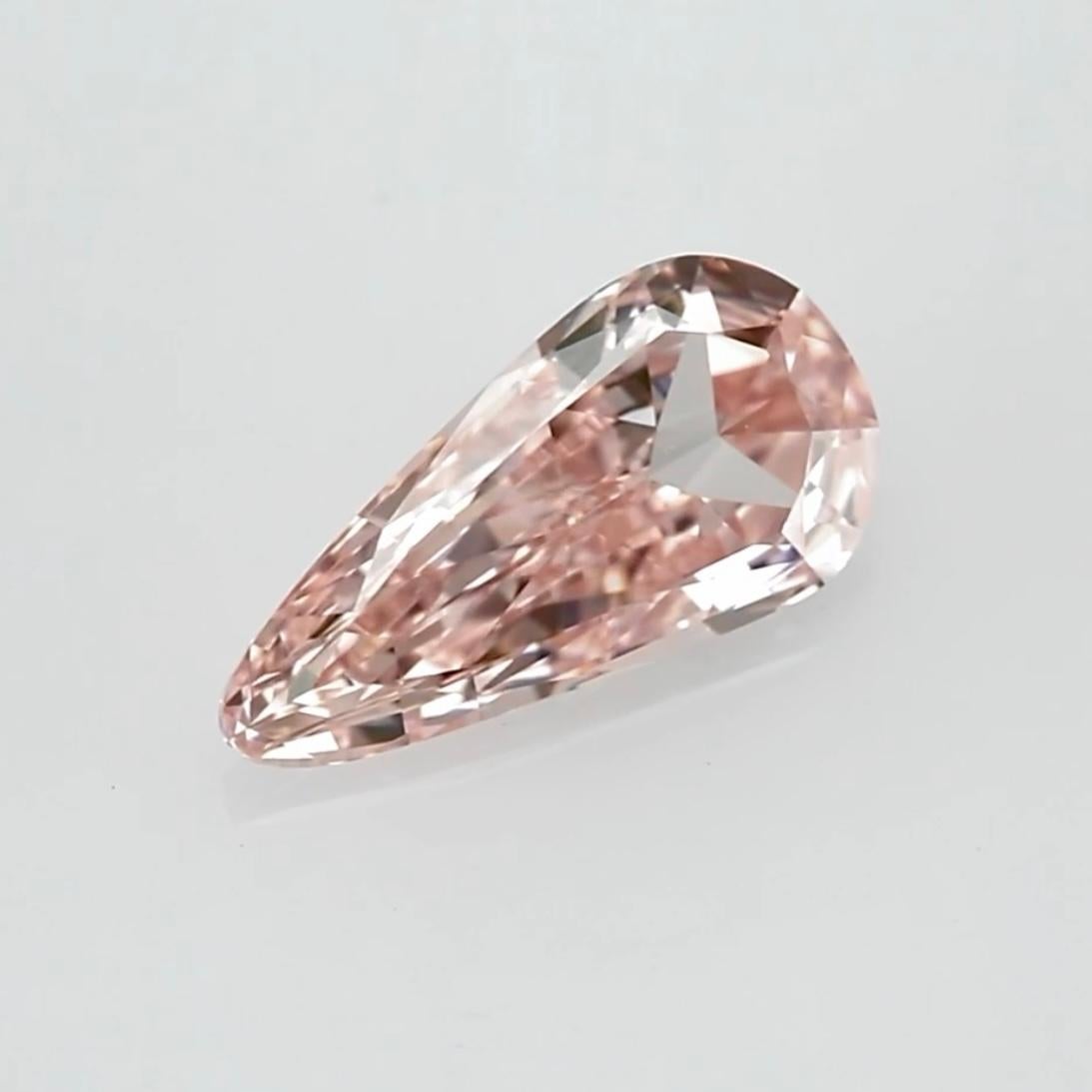 Taglio a goccia Diamante rosa Antuiqe taglio a pera, estremamente raro e unico! in vendita