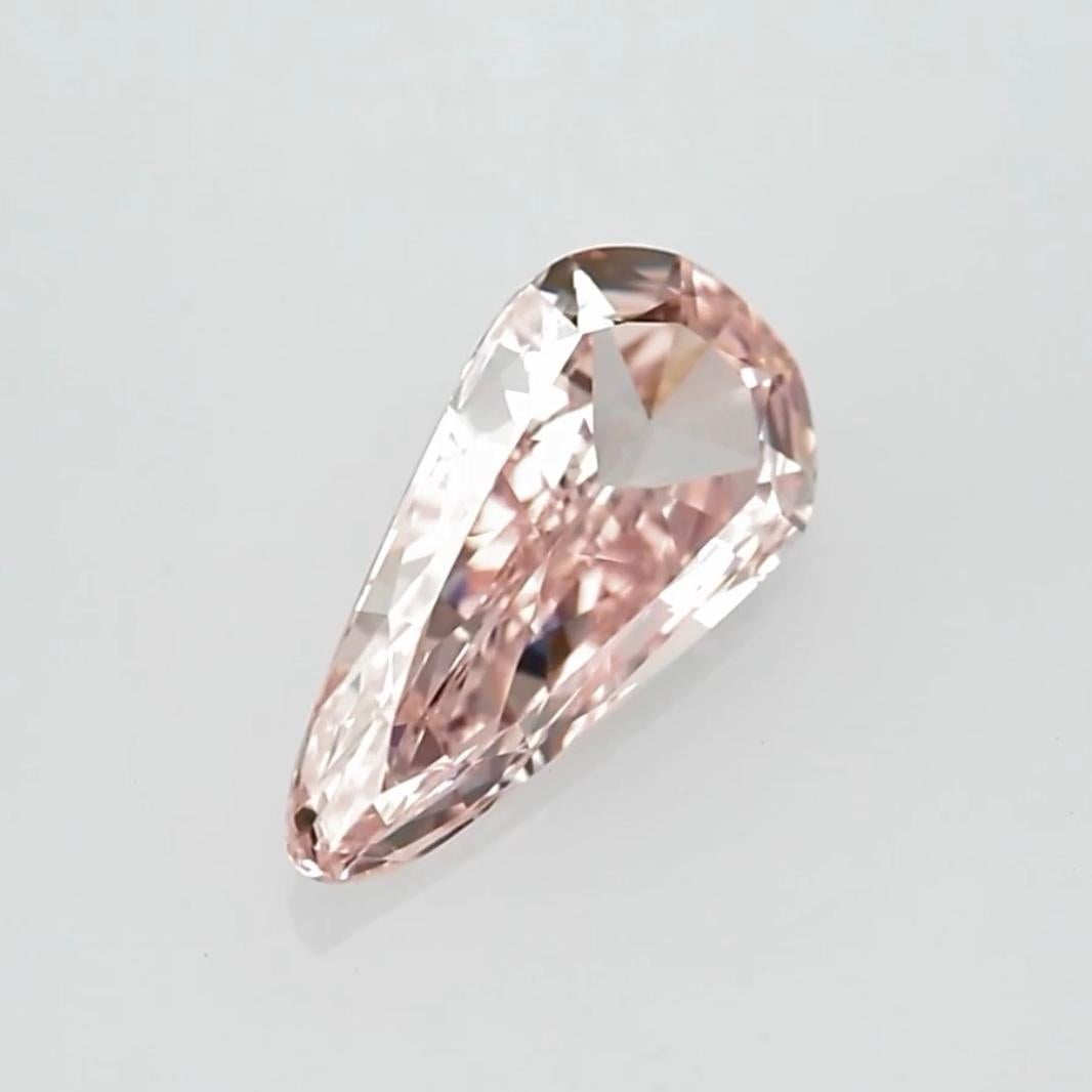 Diamante rosa Antuiqe taglio a pera, estremamente raro e unico! In condizioni Nuovo in vendita a Ramat Gan, IL