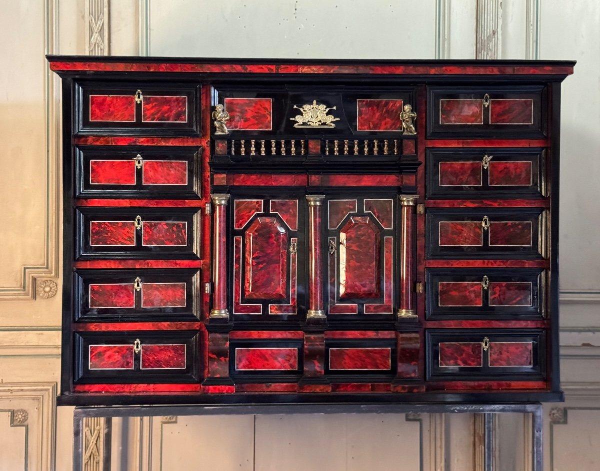 Antwerp Cabinet, Tortoise Shell, Bone, Ebony And Padauk, 17th Century 6