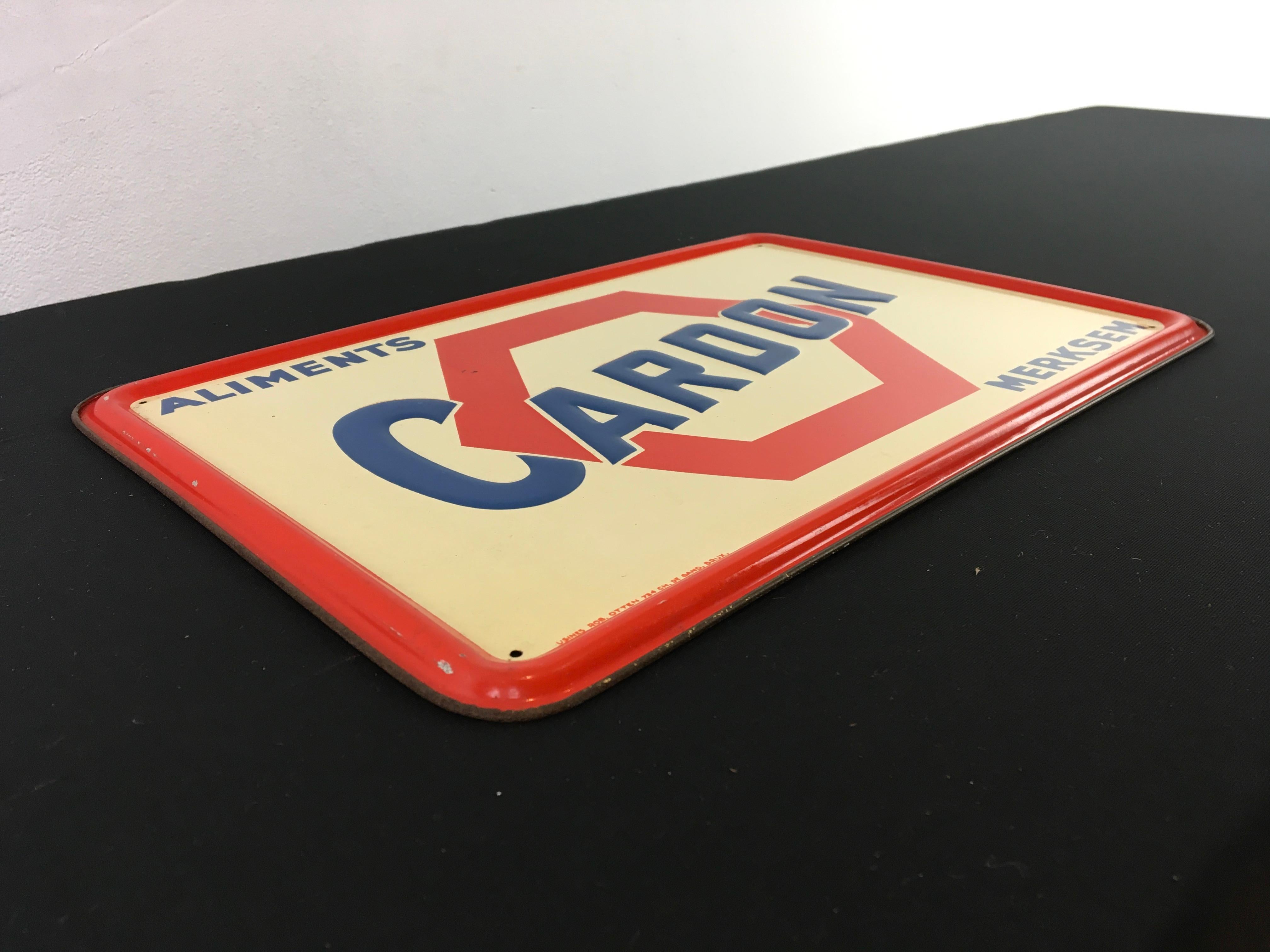 Antwerp Oil Butchery Sign, 1950 For Sale 4