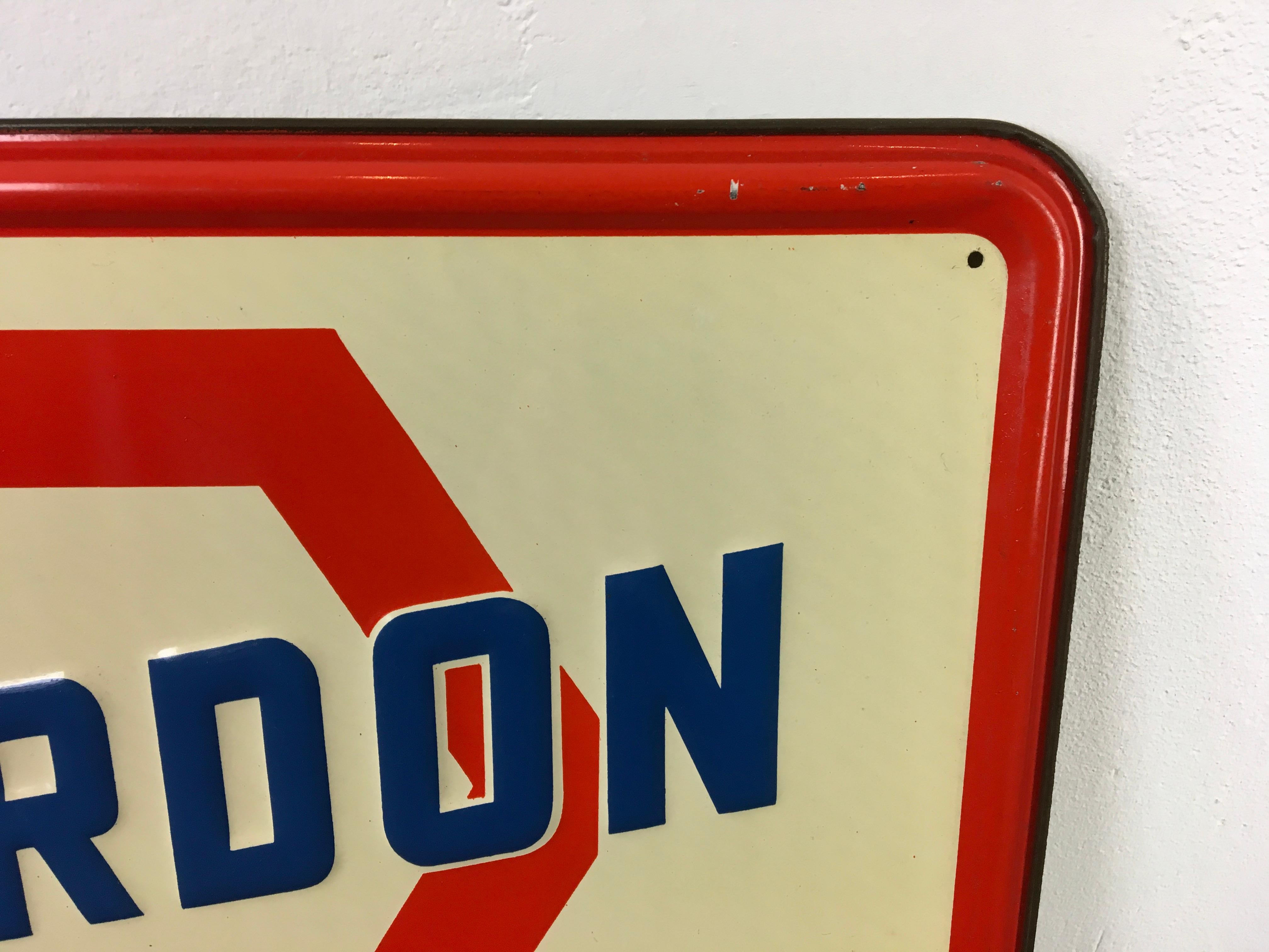 20th Century Antwerp Oil Butchery Sign, 1950 For Sale