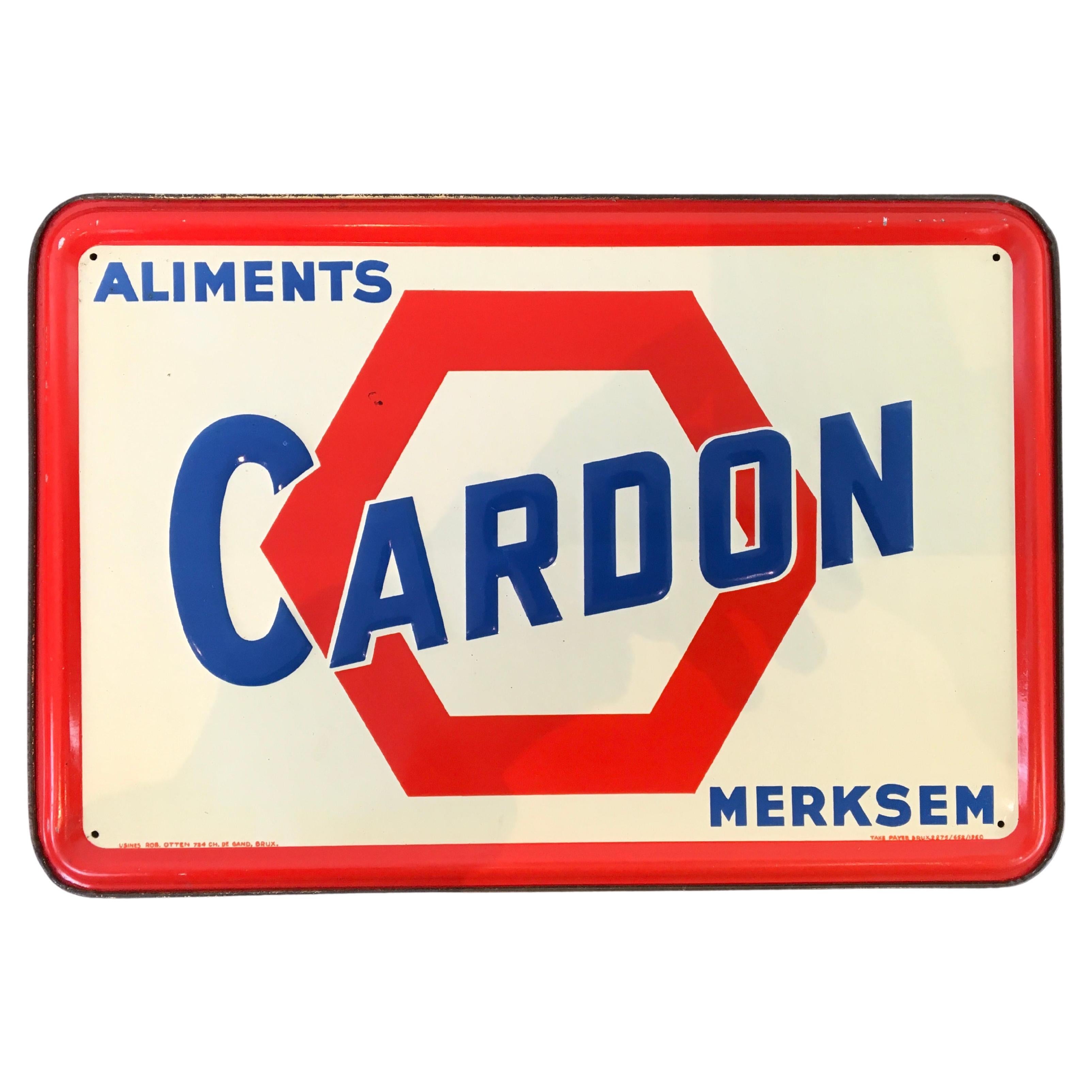 Antwerp Oil Butchery Sign, 1950 For Sale