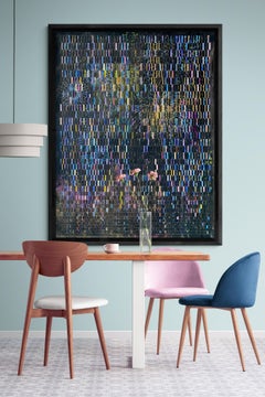 Dark Mixed Media on Woven Fabriano Painting "Growth is Worth Celebrating"