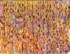 Technique mixte sur peinture tissée de Fabriano « Un esprit de bonheur »