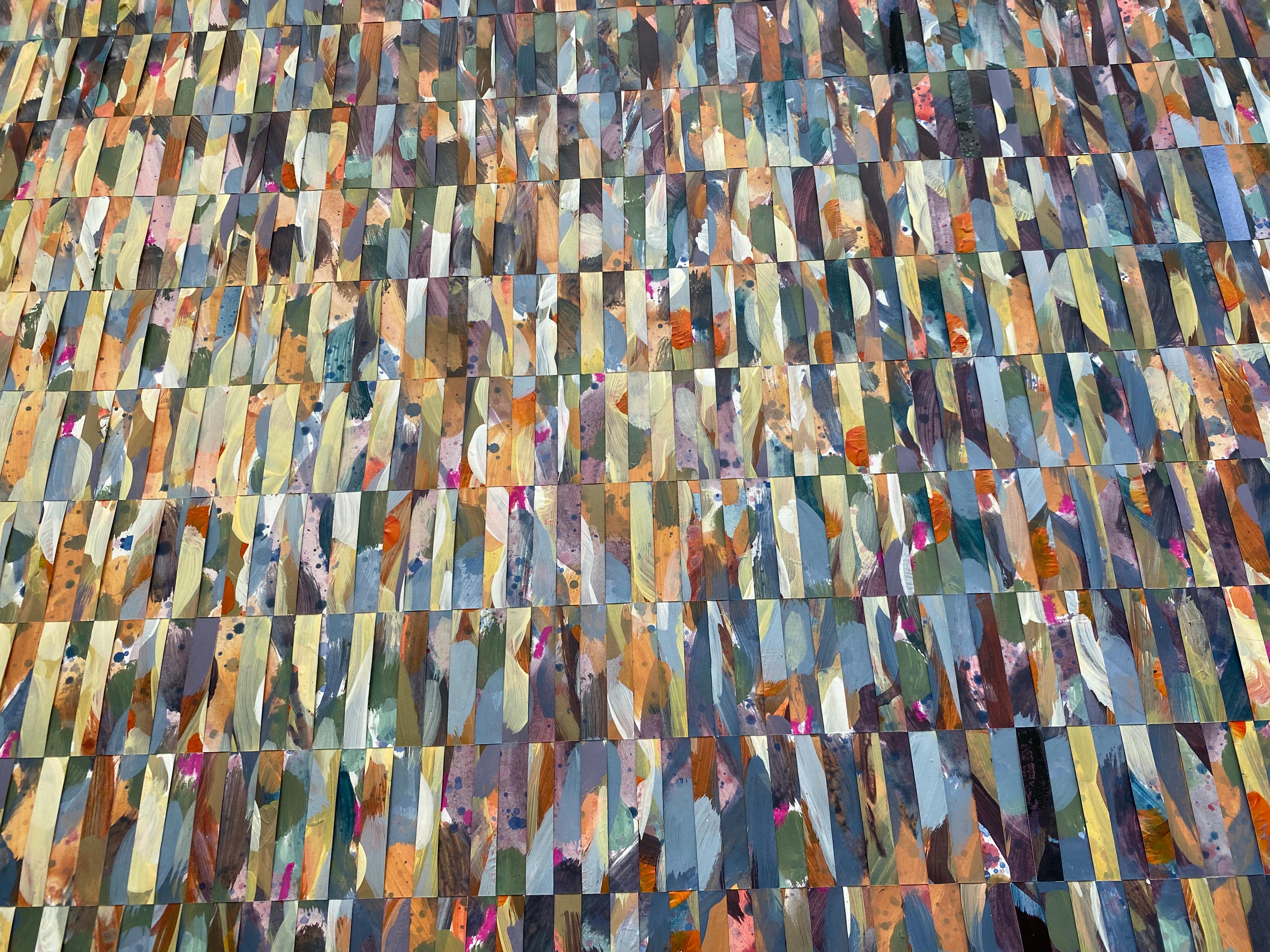Woven Mixed Media Painting 