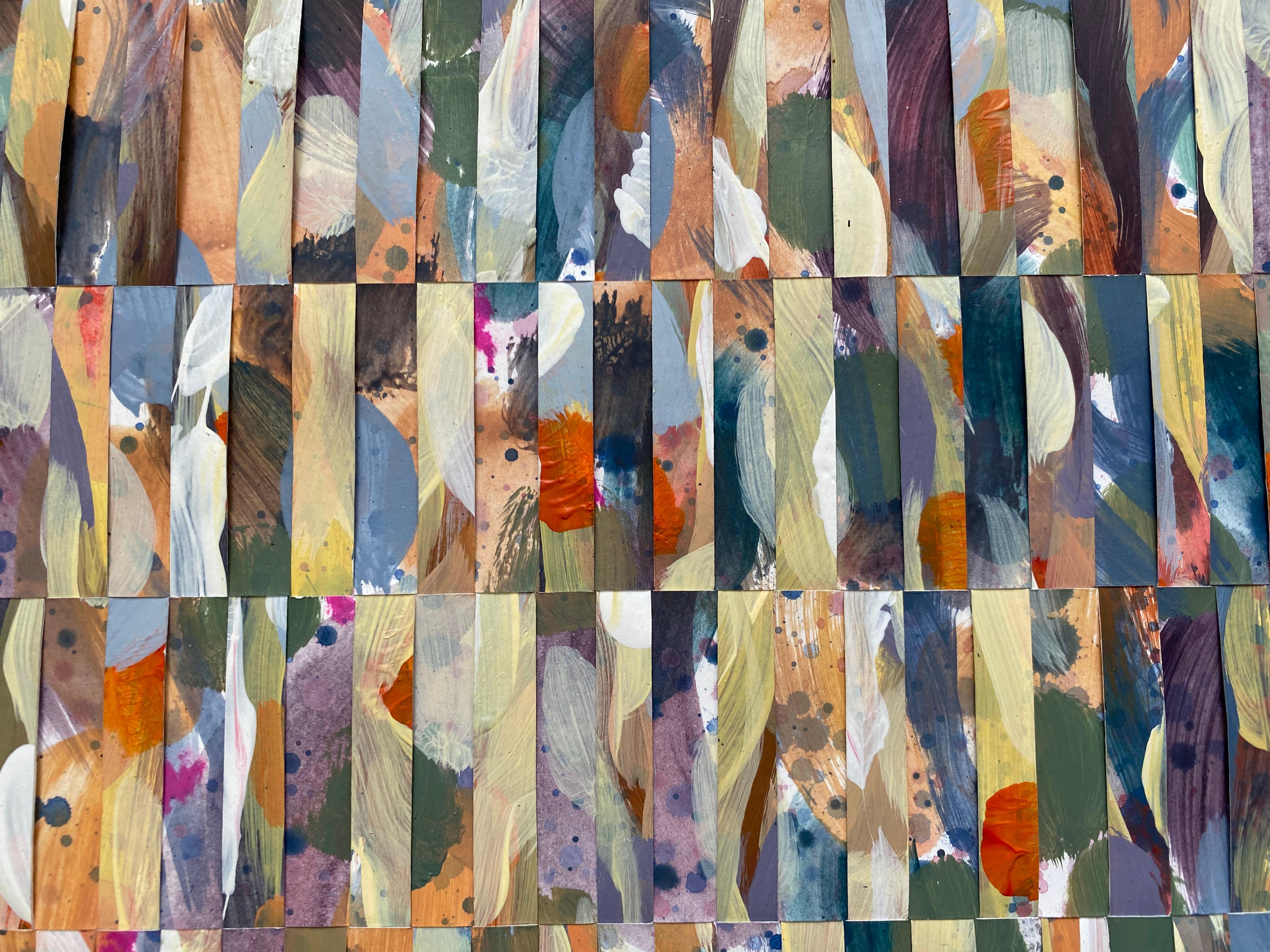 Woven Mixed Media Painting 
