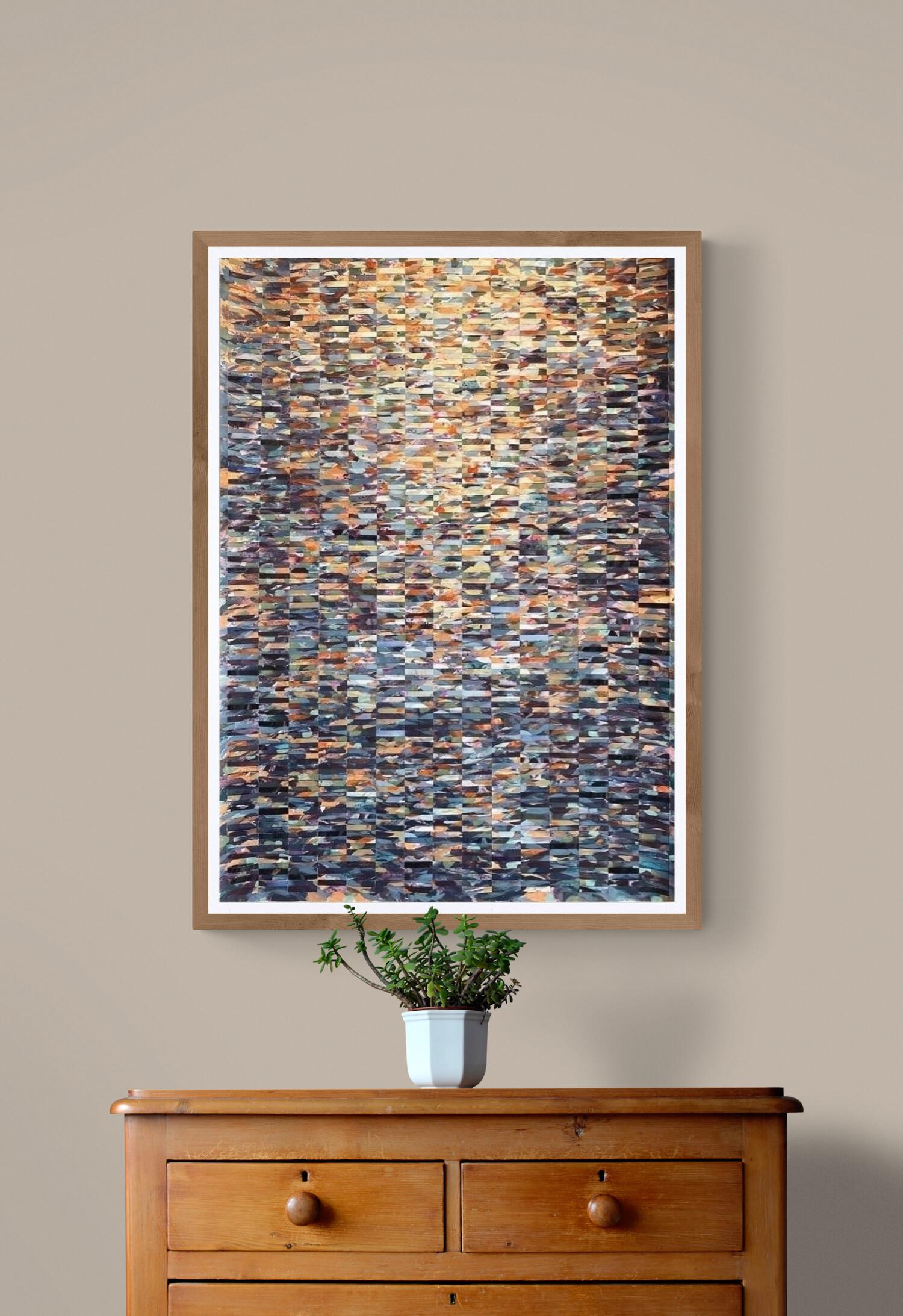 Woven Mixed Media Painting 