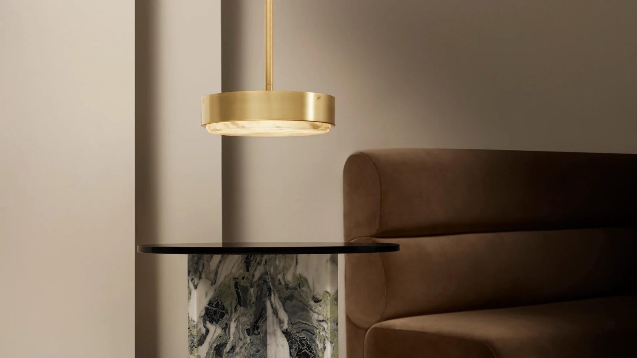 Brass Anvers Large Pendant by CTO Lighting For Sale