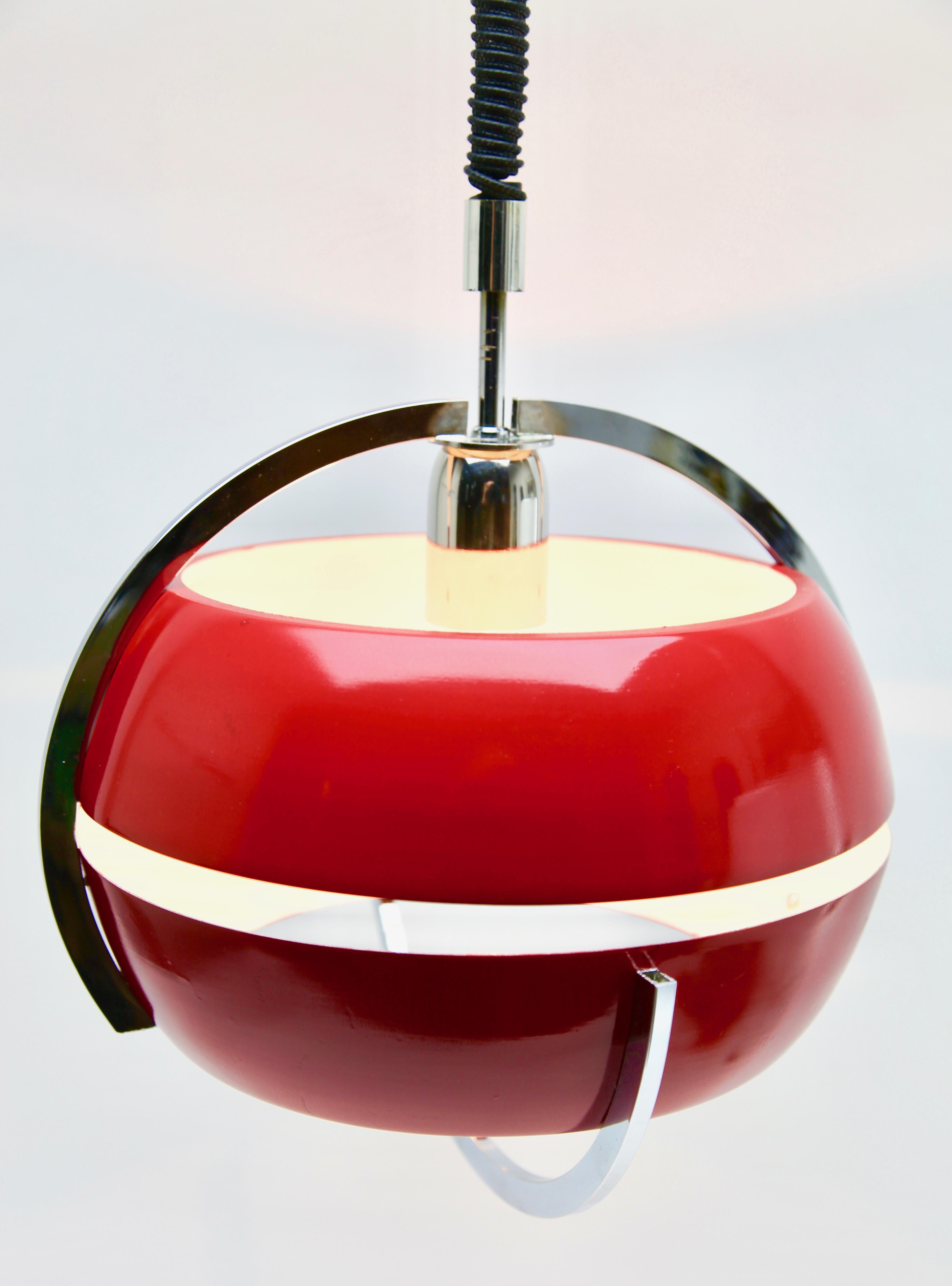 Anvia, Cherry Red Pendant Light, by Jan Hoogervorst, NL, 1958 2