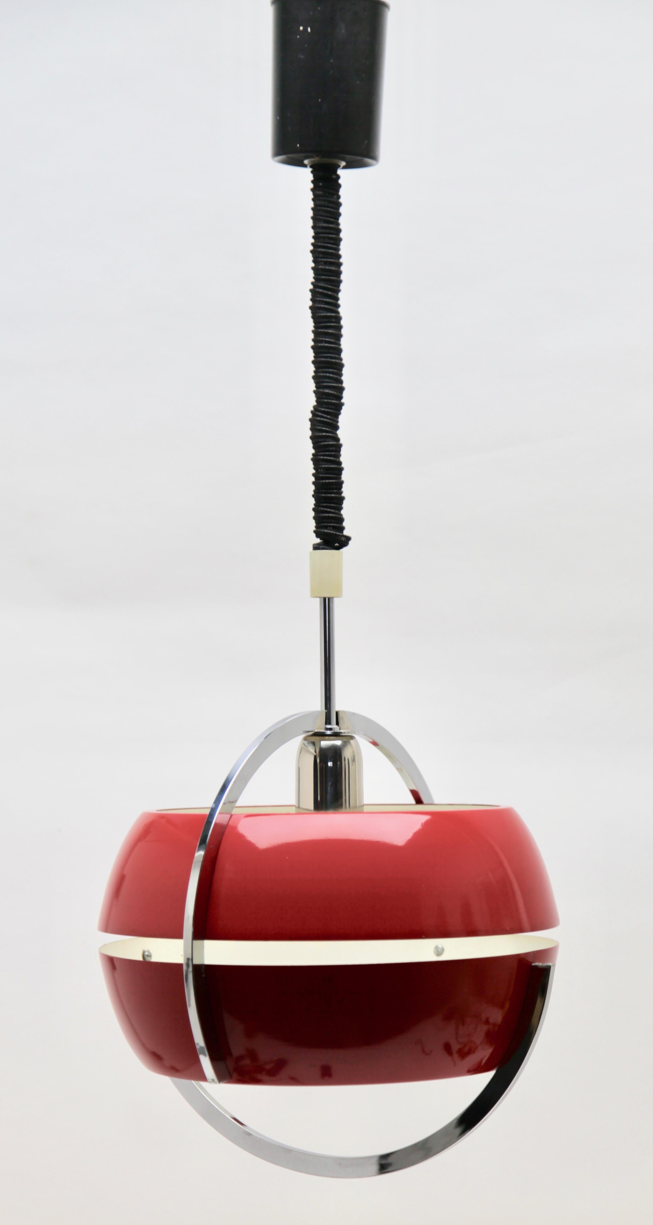 Anvia, Cherry Red Pendant Light, by Jan Hoogervorst, NL, 1958 11