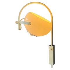 Lampe murale champignon de l'ère spatiale Anvia, applique blanche, 1970