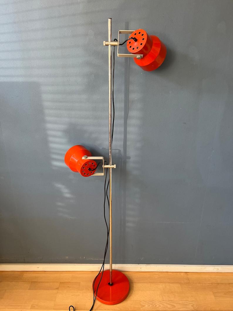 Anvia Orange Mid Century Space Age Floor Lamp, 1970s For Sale 1