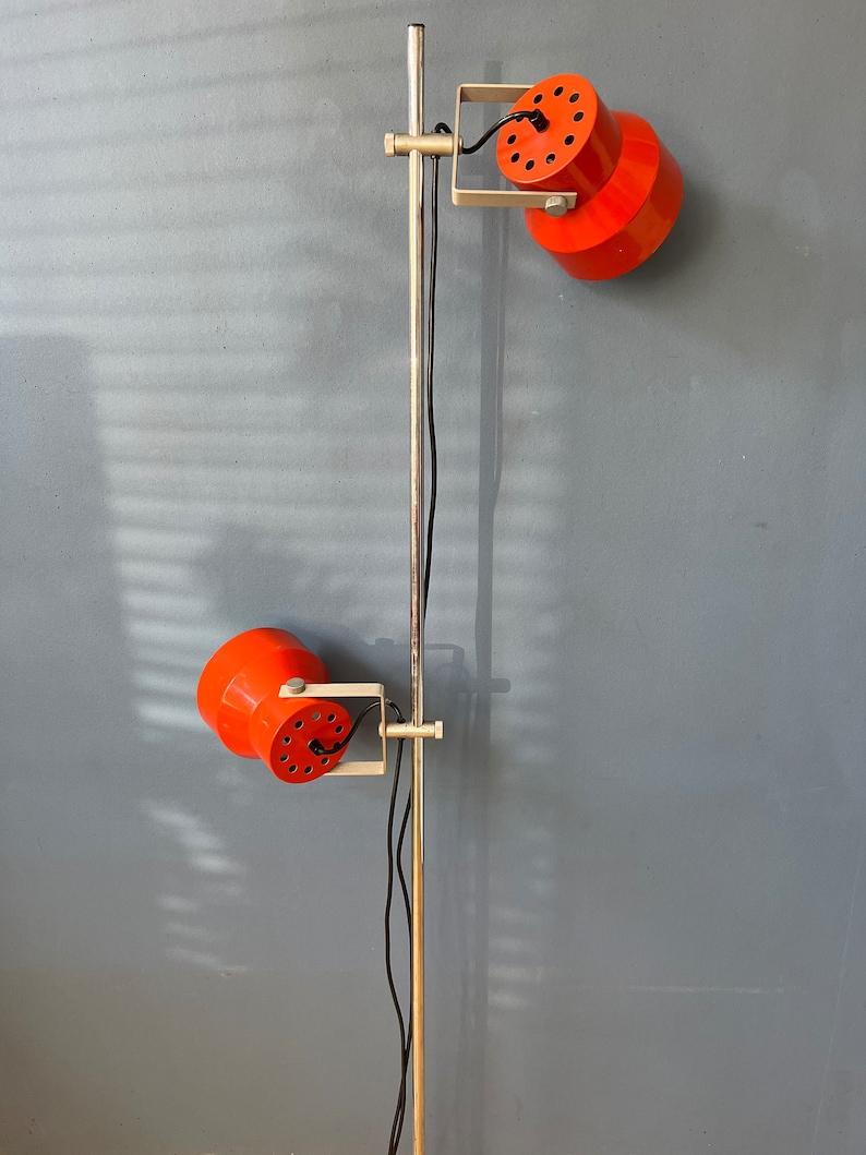 Anvia Orange Mid Century Space Age Floor Lamp, 1970s For Sale 2