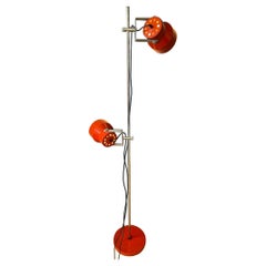 Anvia Orange Mid Century Space Age Floor Lamp, 1970s