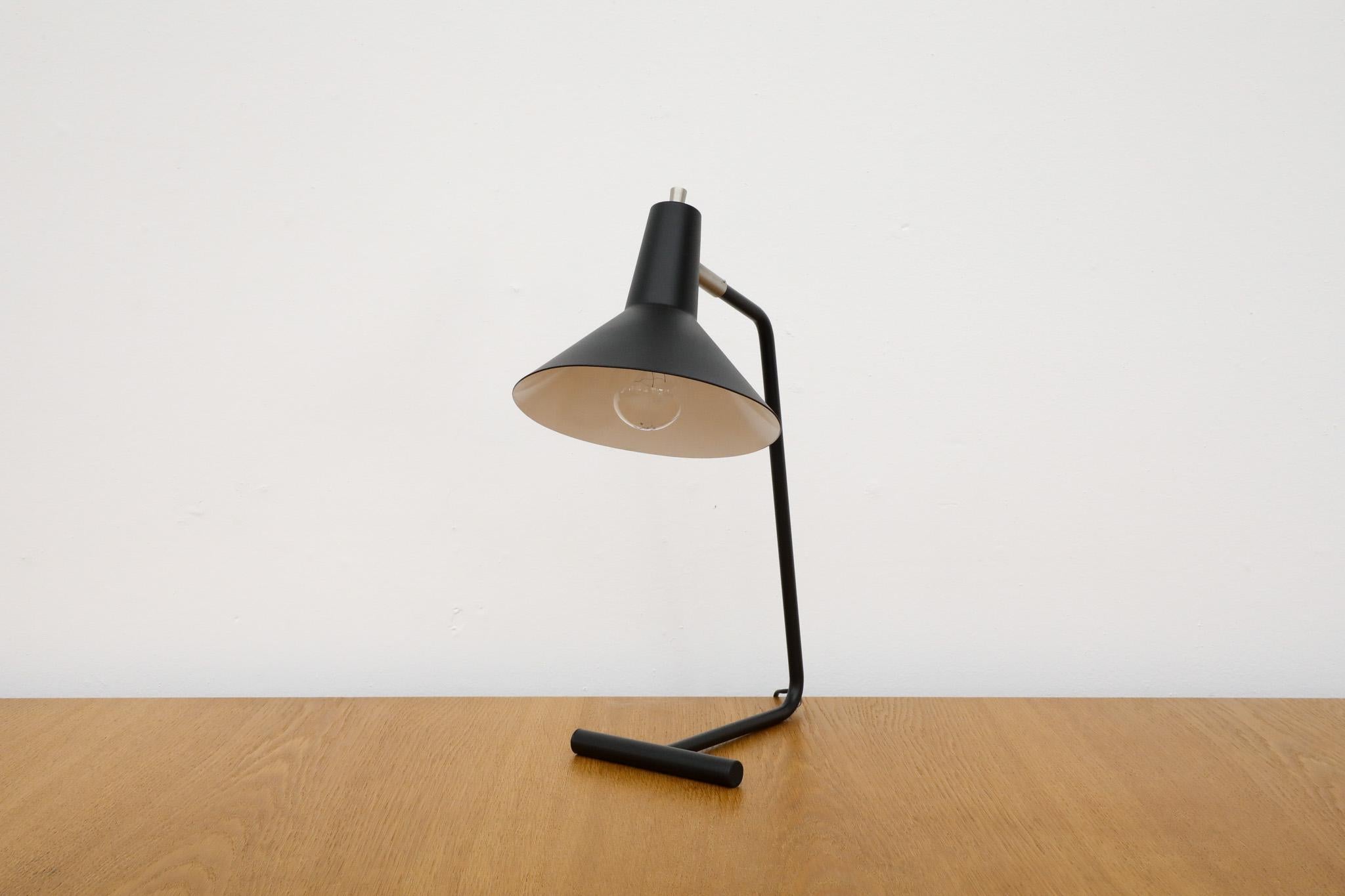 Mid-Century Modern Anvia Reissued 'The-Attorney-in-Fact' Table Lamp in Black For Sale